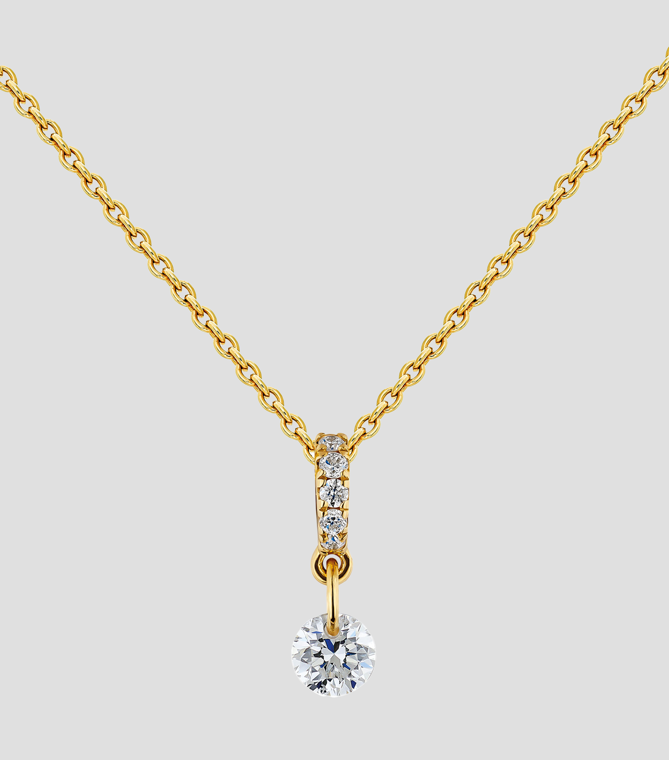 Collar en oro amarillo 18 Kts con diamantes Dylon Mujer