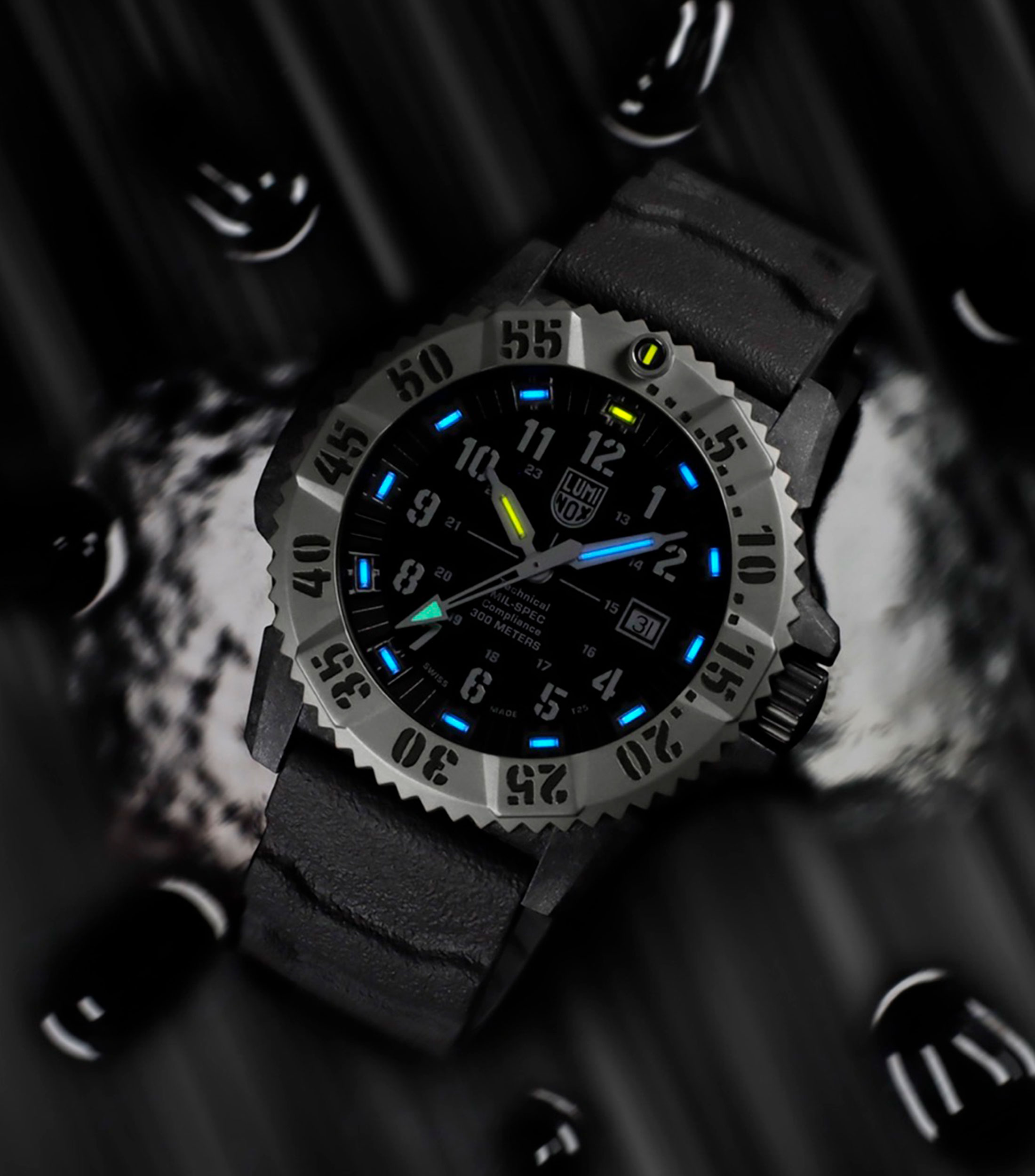 Reloj para Hombre Mil-Spec Deportivo, Gris