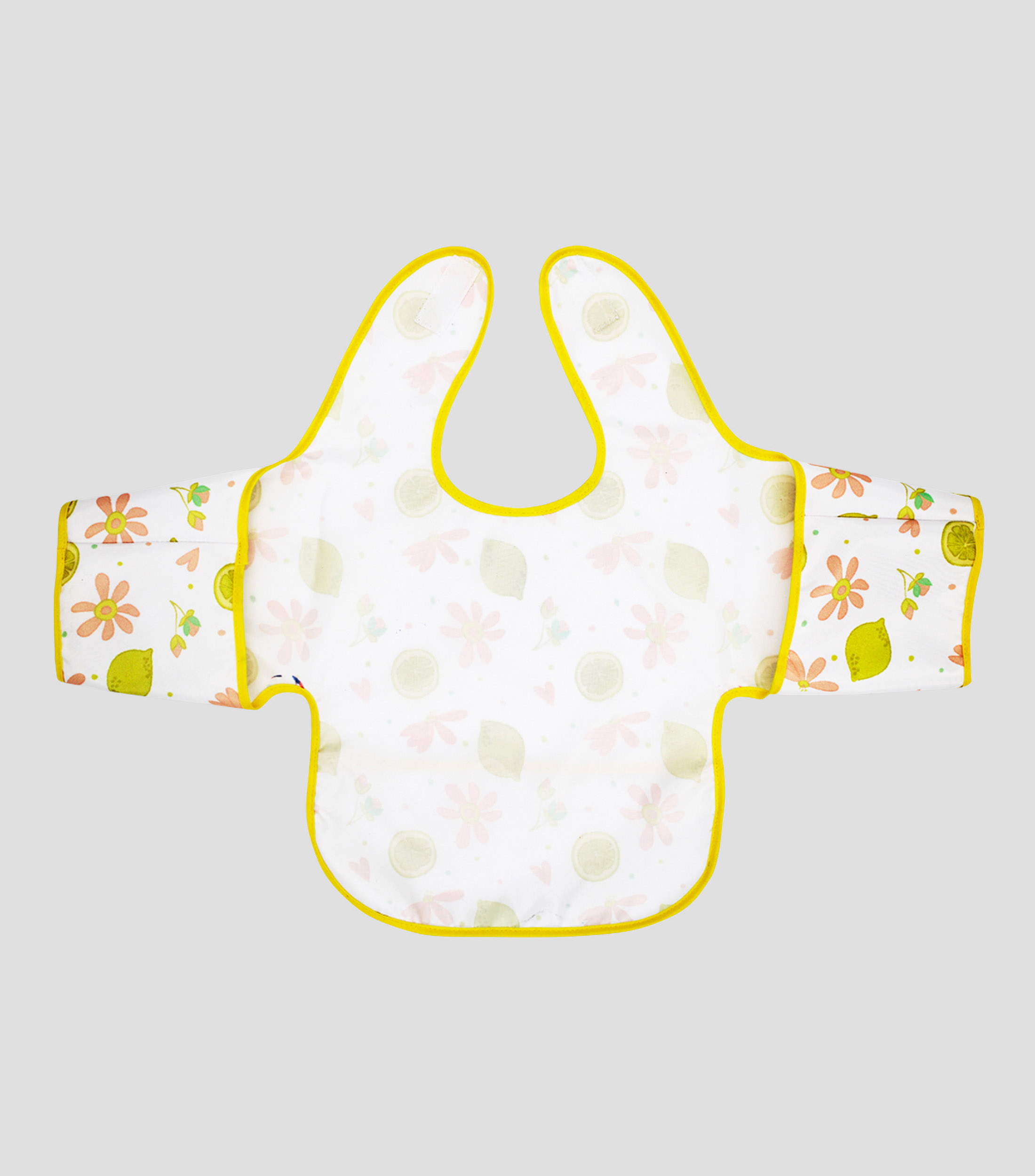 Babero impermeable con mangas y charola en poliester Bebe