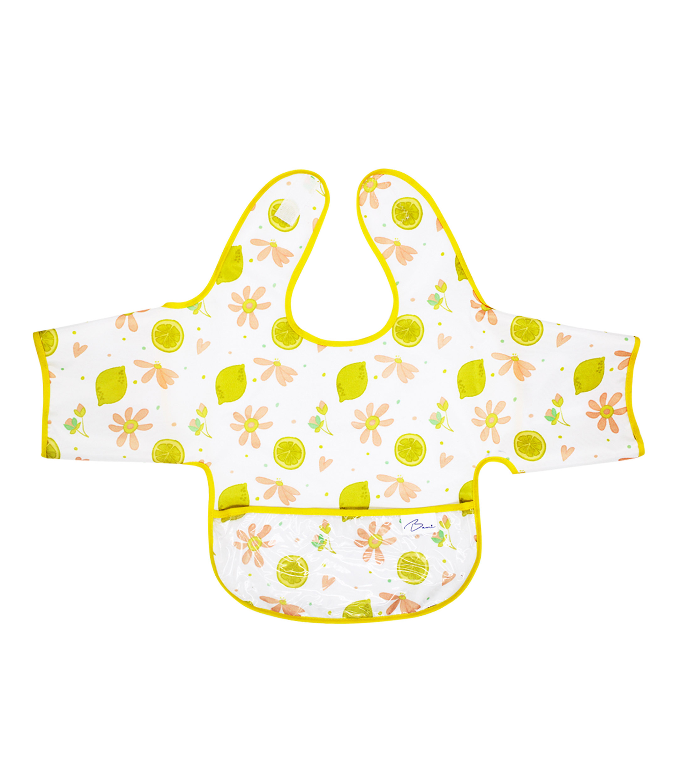 Babero impermeable con mangas y charola en poliester Bebe