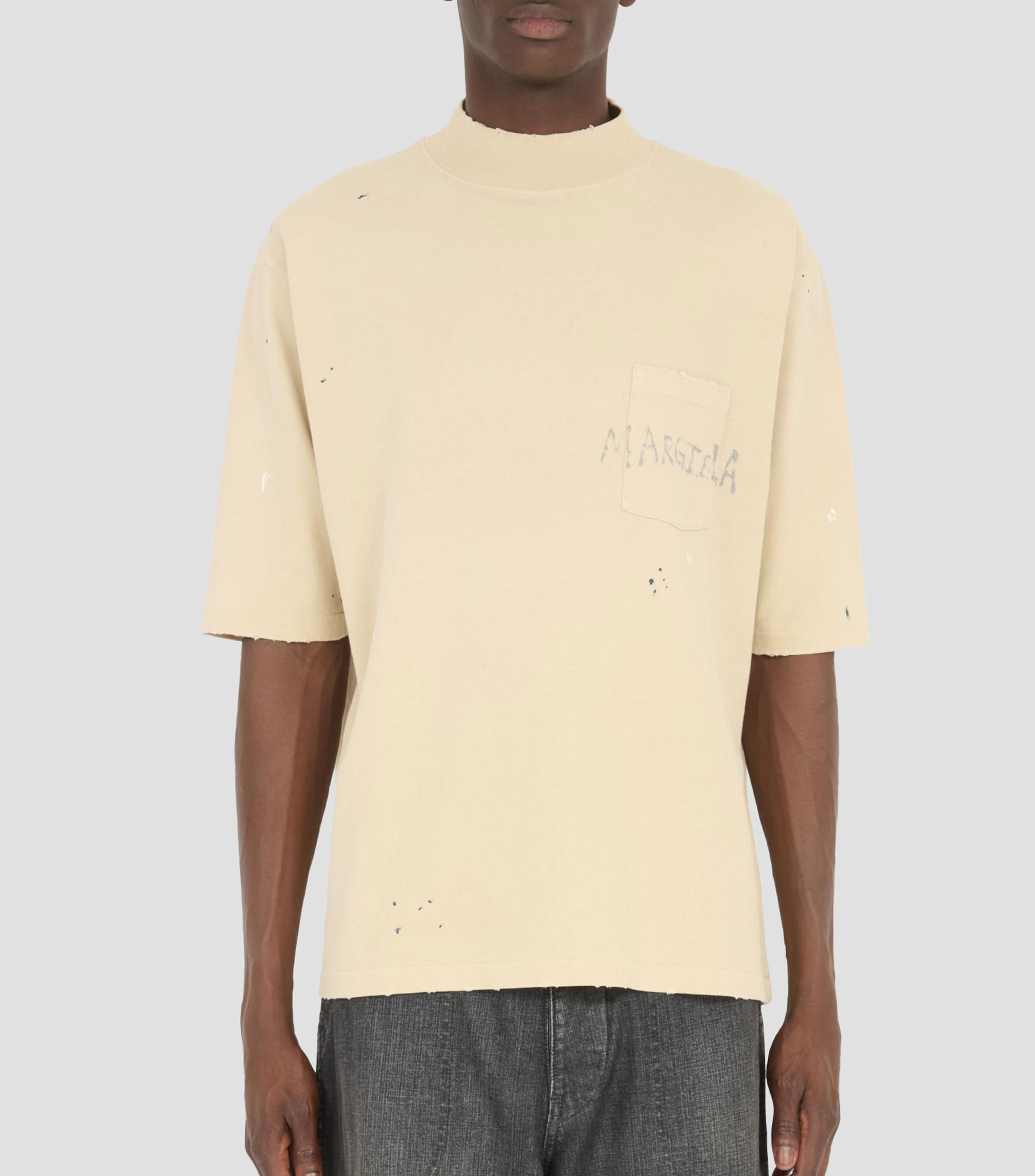 Playera cuello alto de manga corta Hombre
