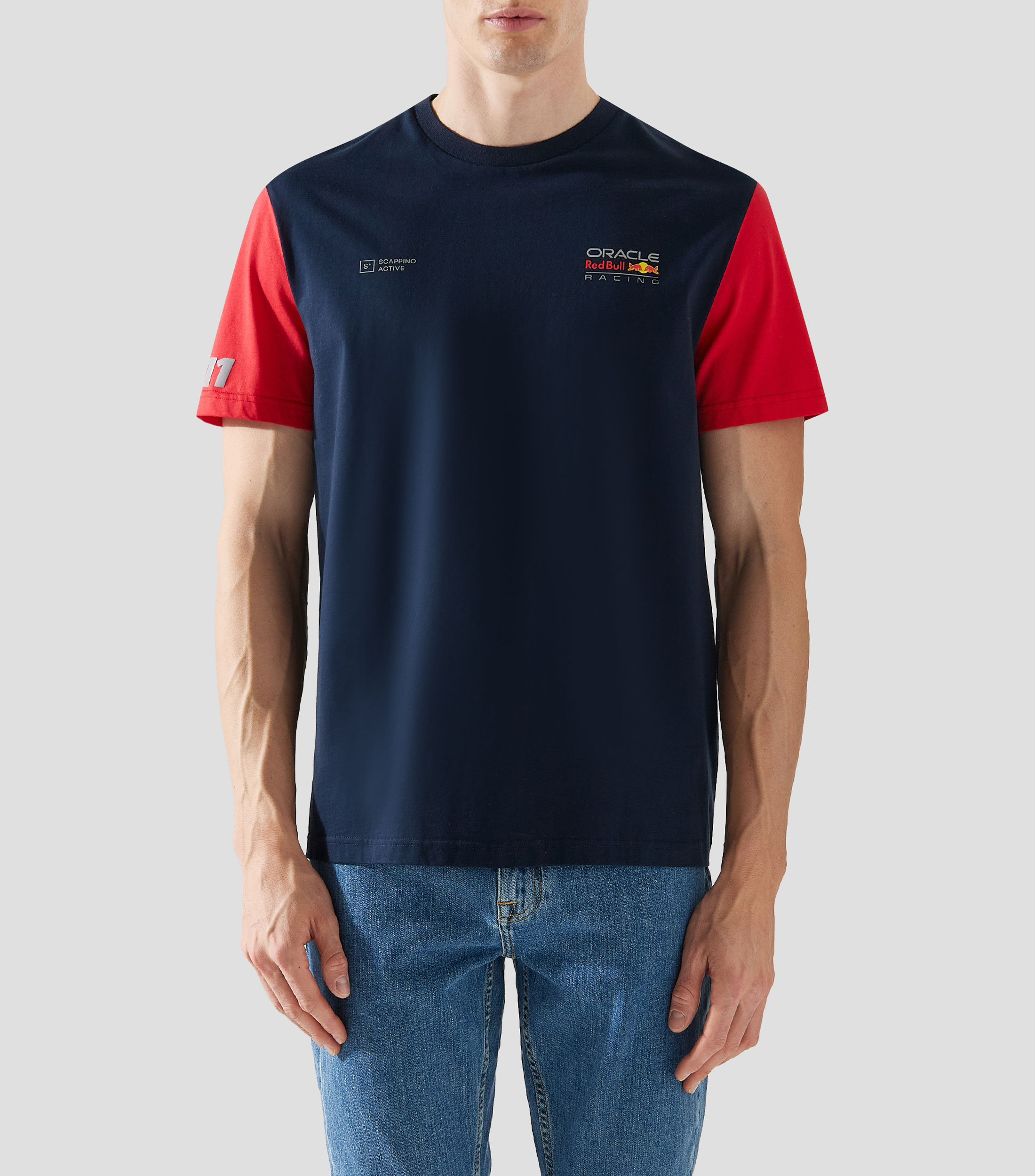 Playera de cuello redondo con manga corta Red Bull Racing Oracle Hombre