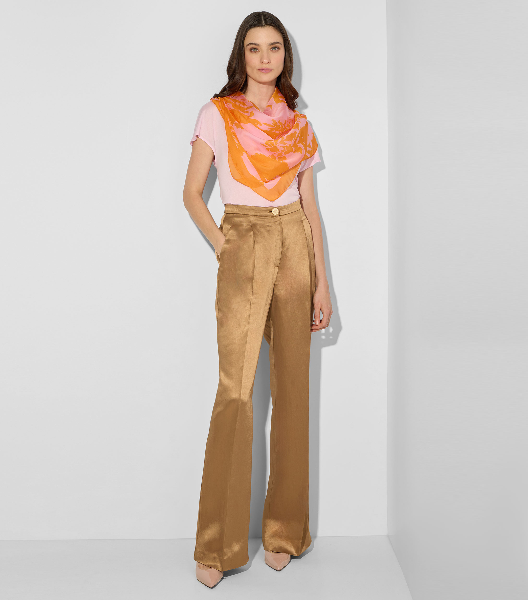Playera de cuello V sin mangas Mujer
