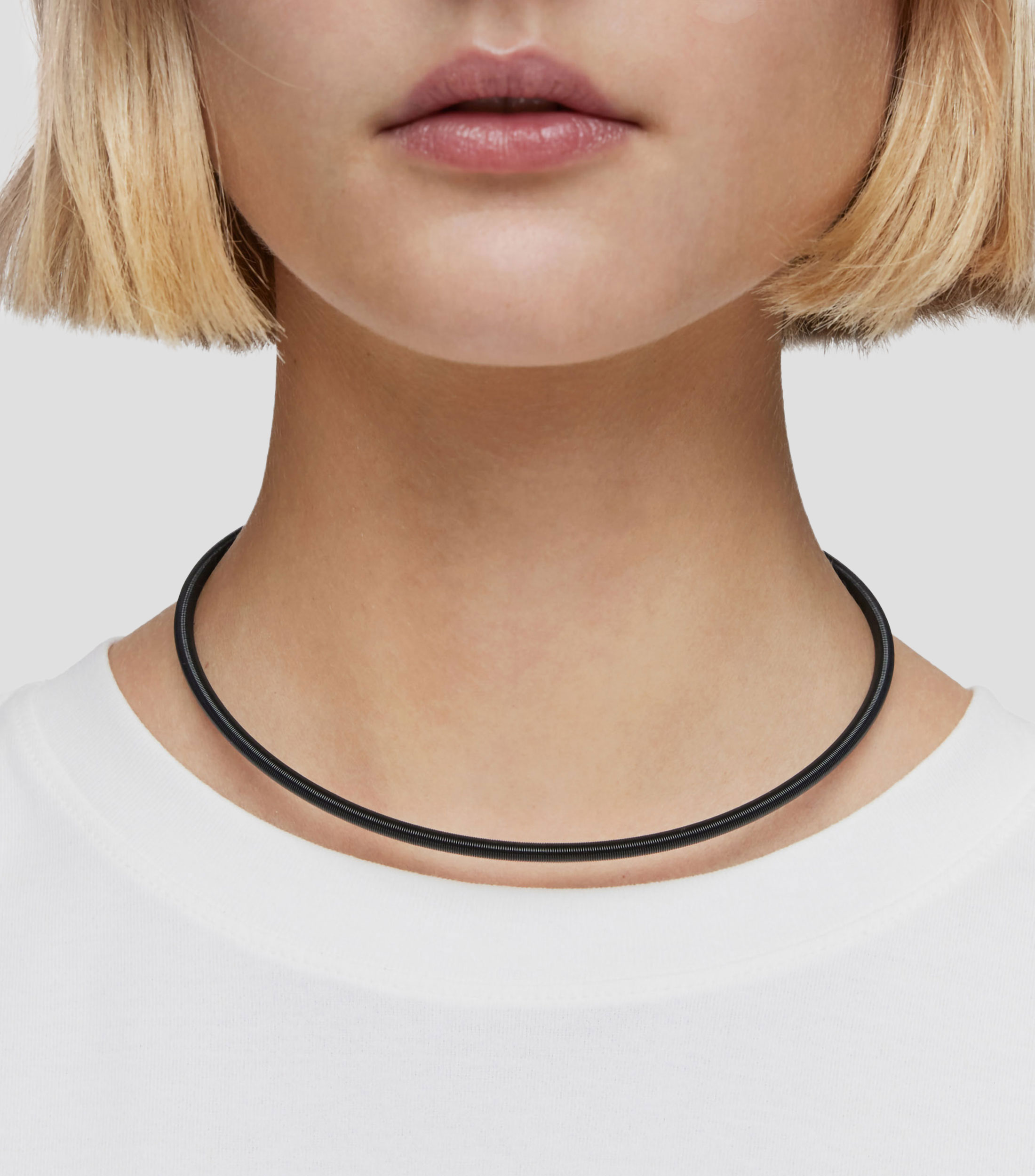 Collar Mesh Tube Mujer