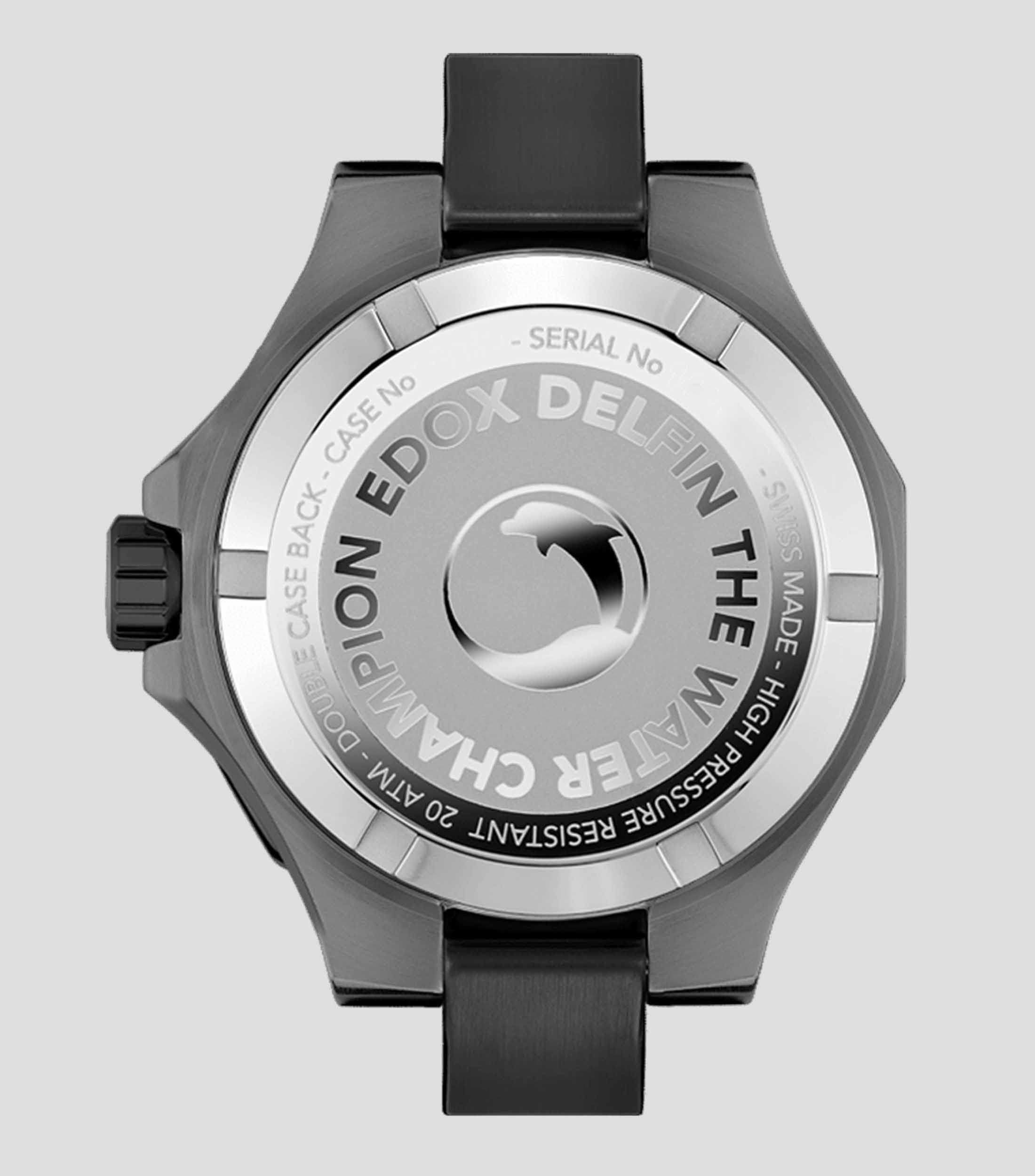 Reloj para Hombre Delfin The Original Deportivo, Gris y Negro