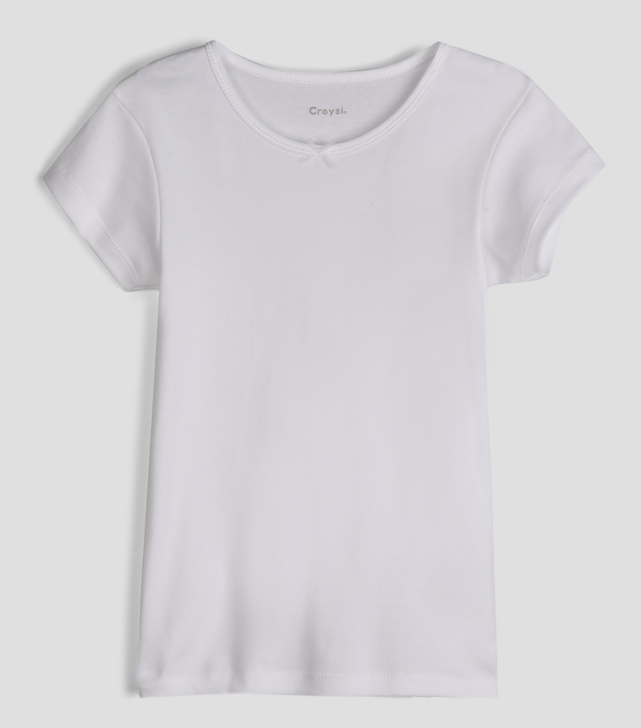 Playera lisa de manga corta Niña