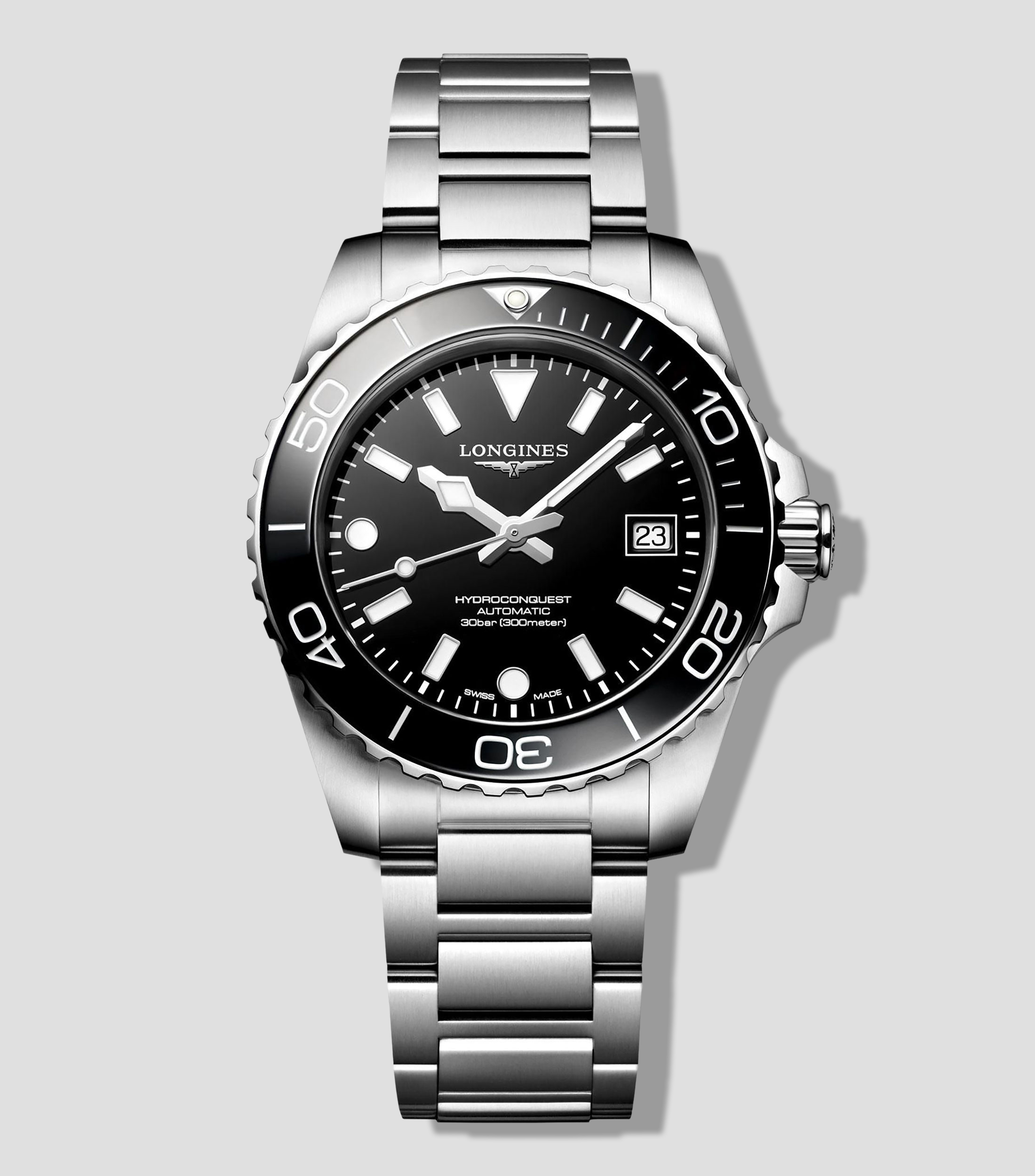 Reloj para Hombre Hydroconquest Deportivo Plateado