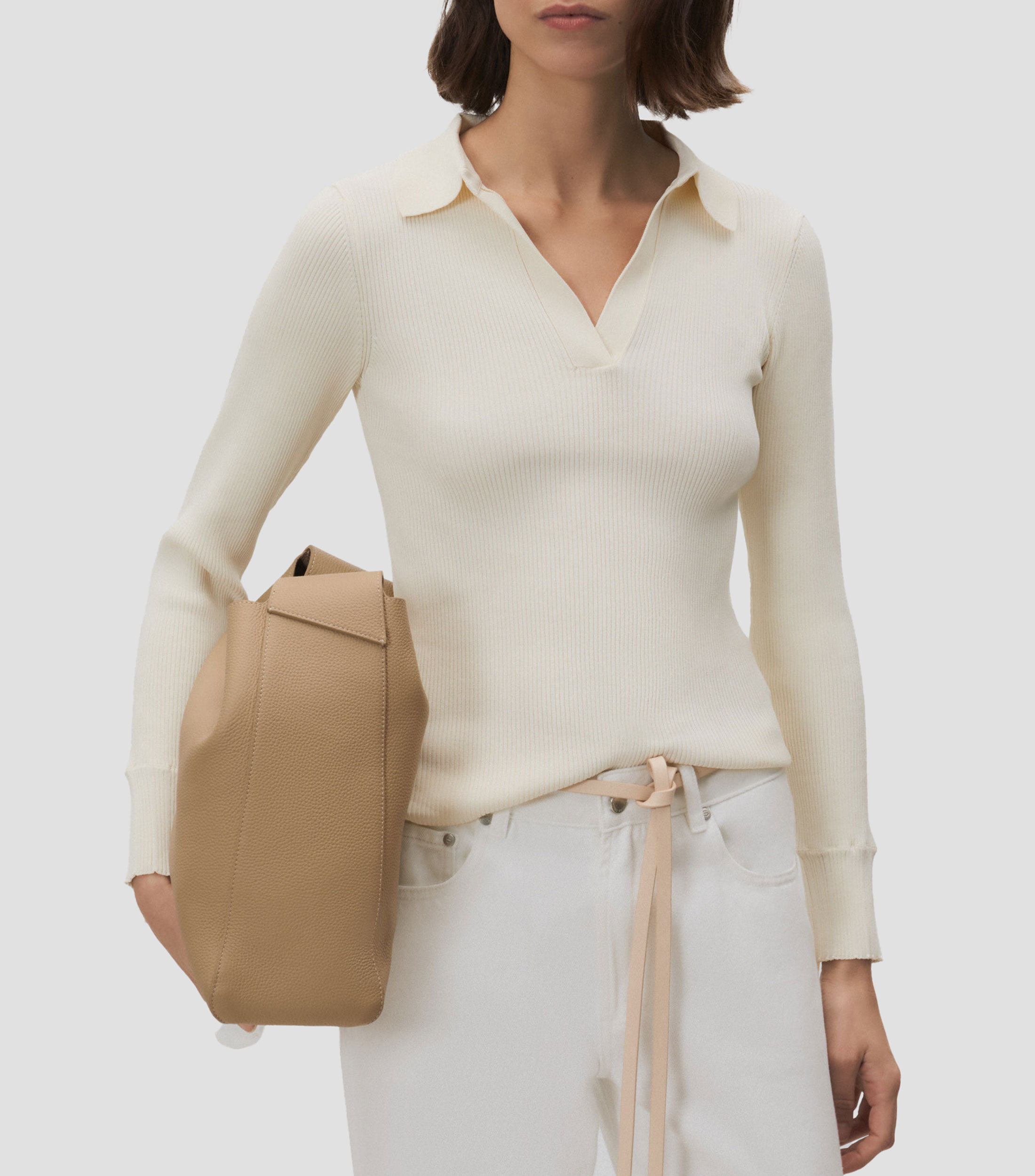 Suéter cuello polo Mujer