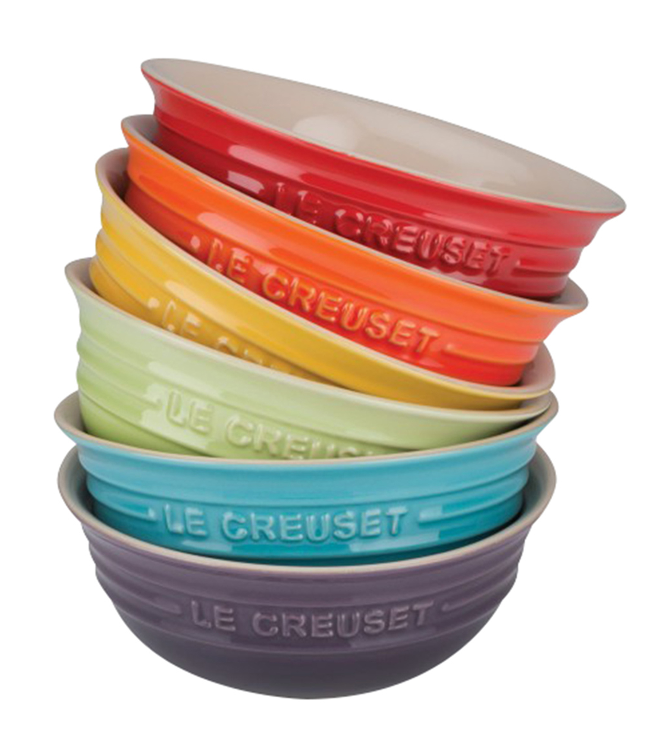 Le Creuset Set 6 Bowls para Cereal Rainbow El Palacio de Hierro