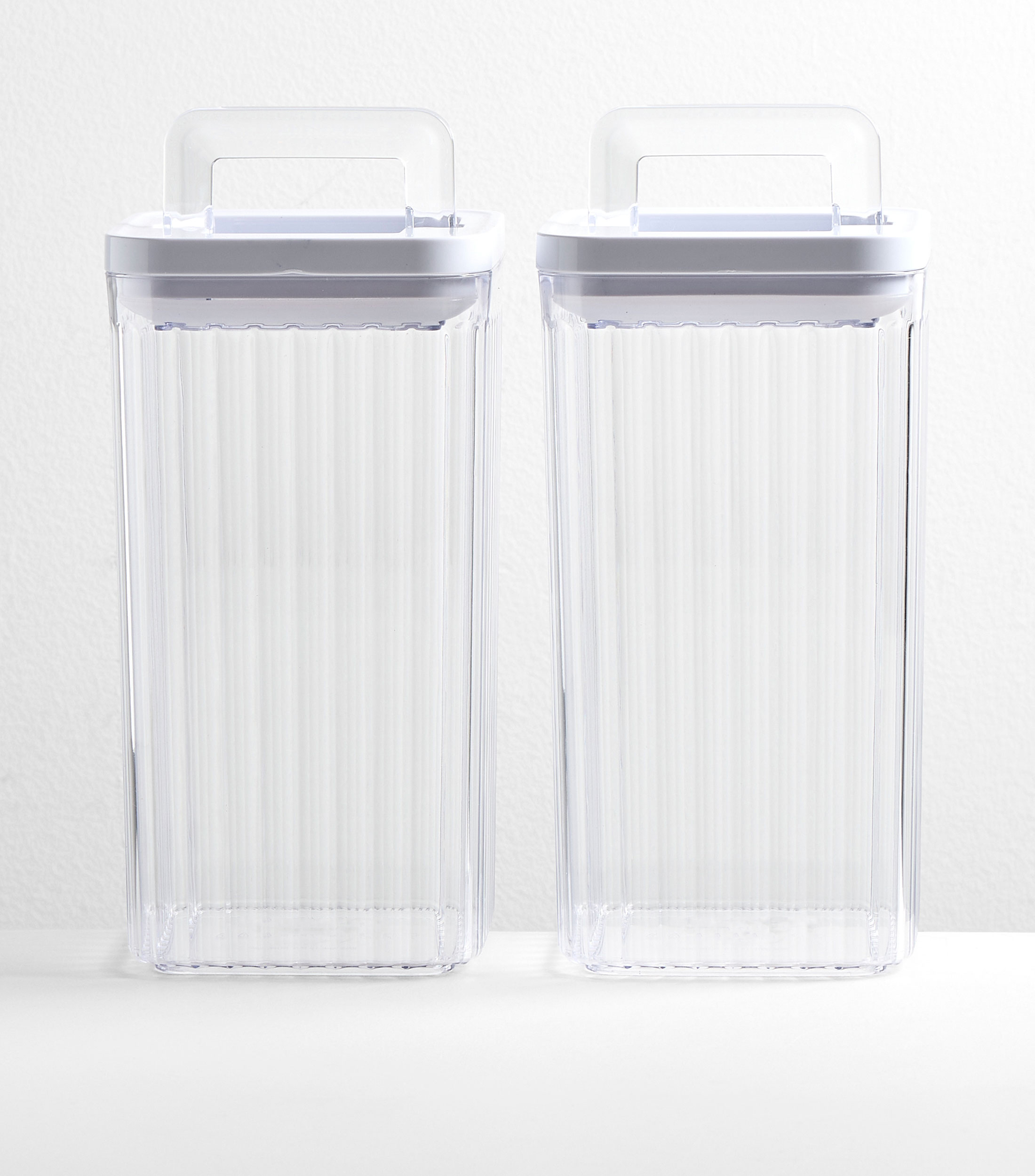 Set 2 contenedores herméticos para cocina en plástico