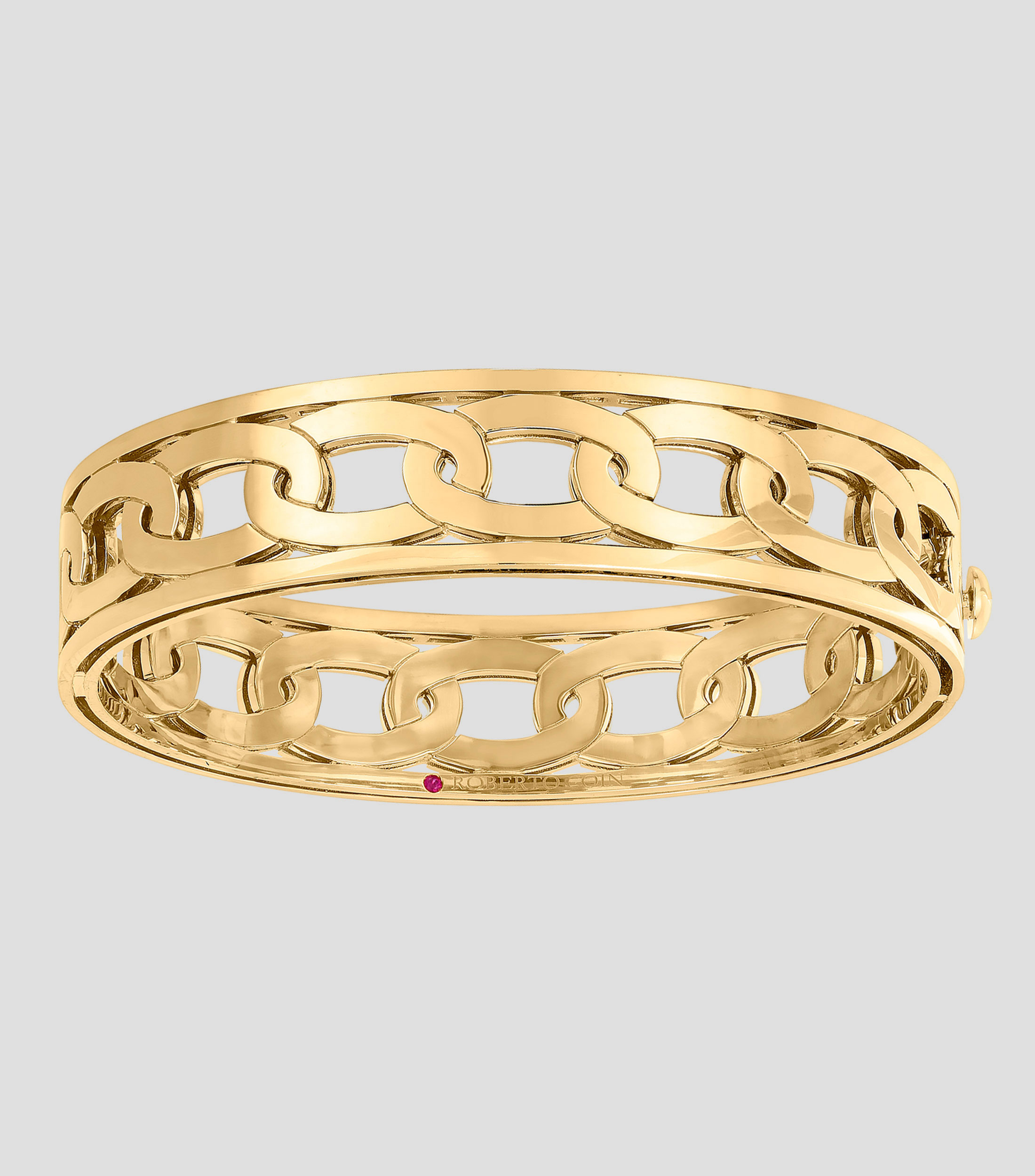 Brazalete en oro amarillo 18 Kilates eslabonado Mujer