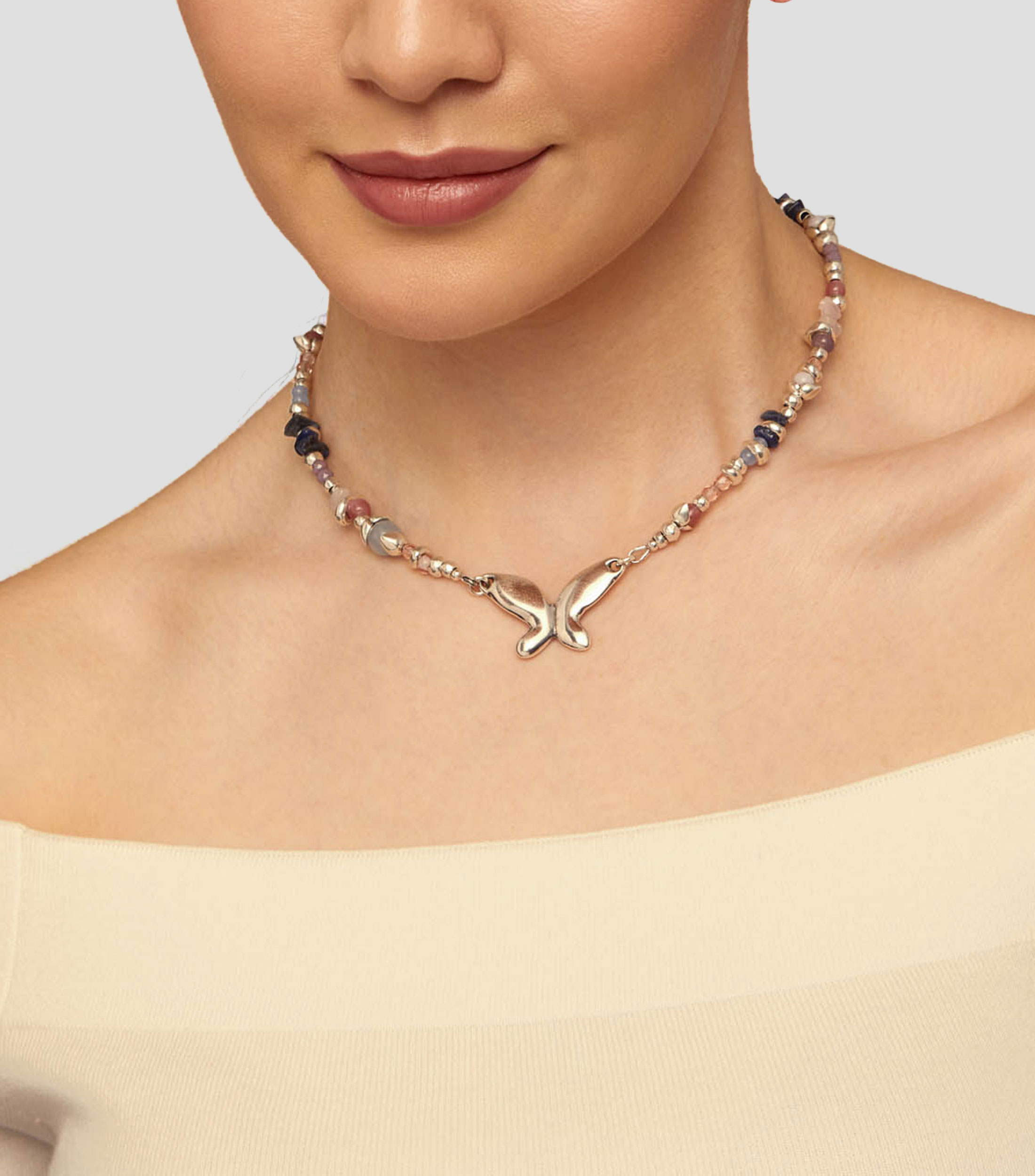 Gargantilla con piedras Free Mujer