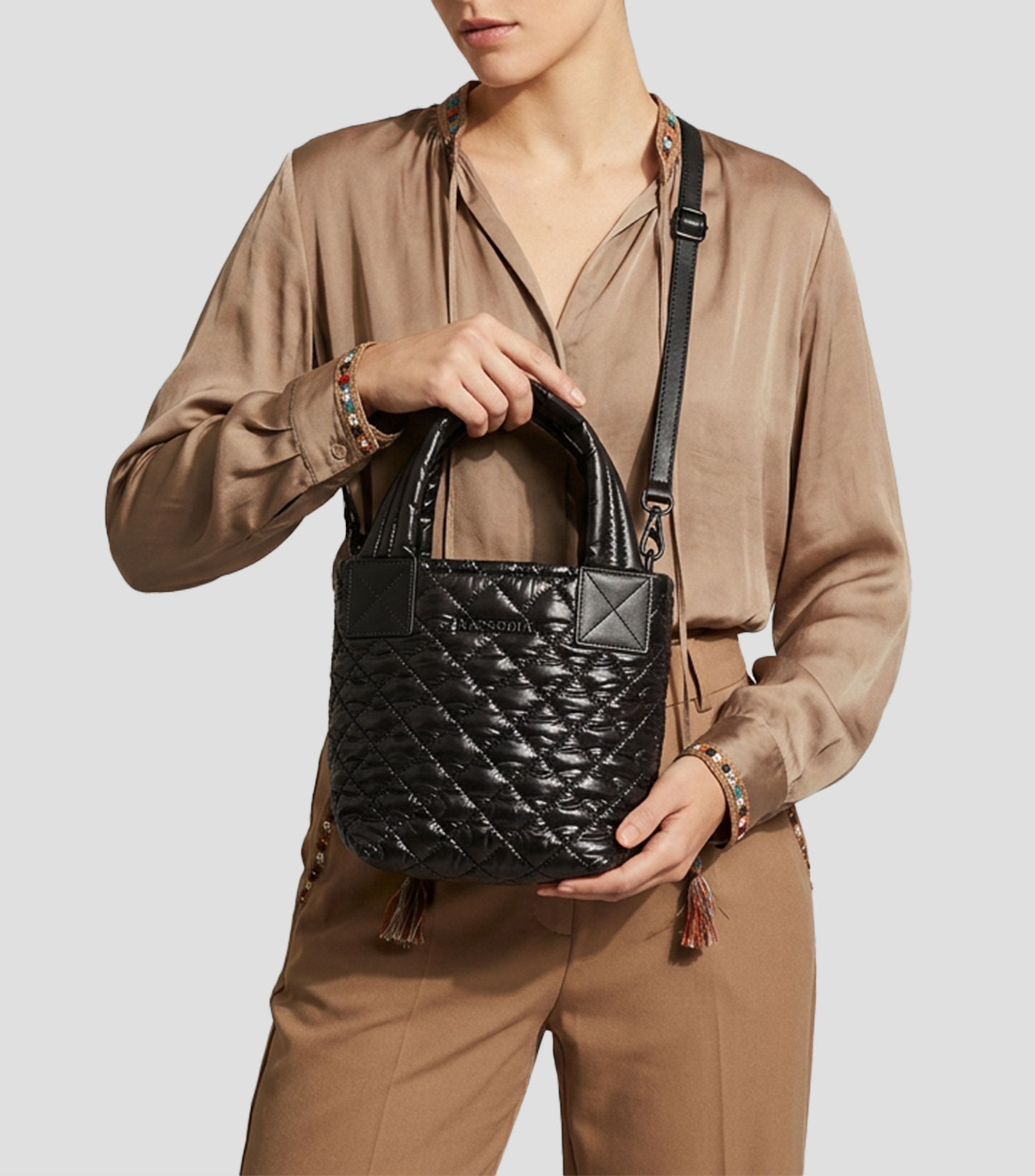 Bolsa Tote Mini Liso Mujer