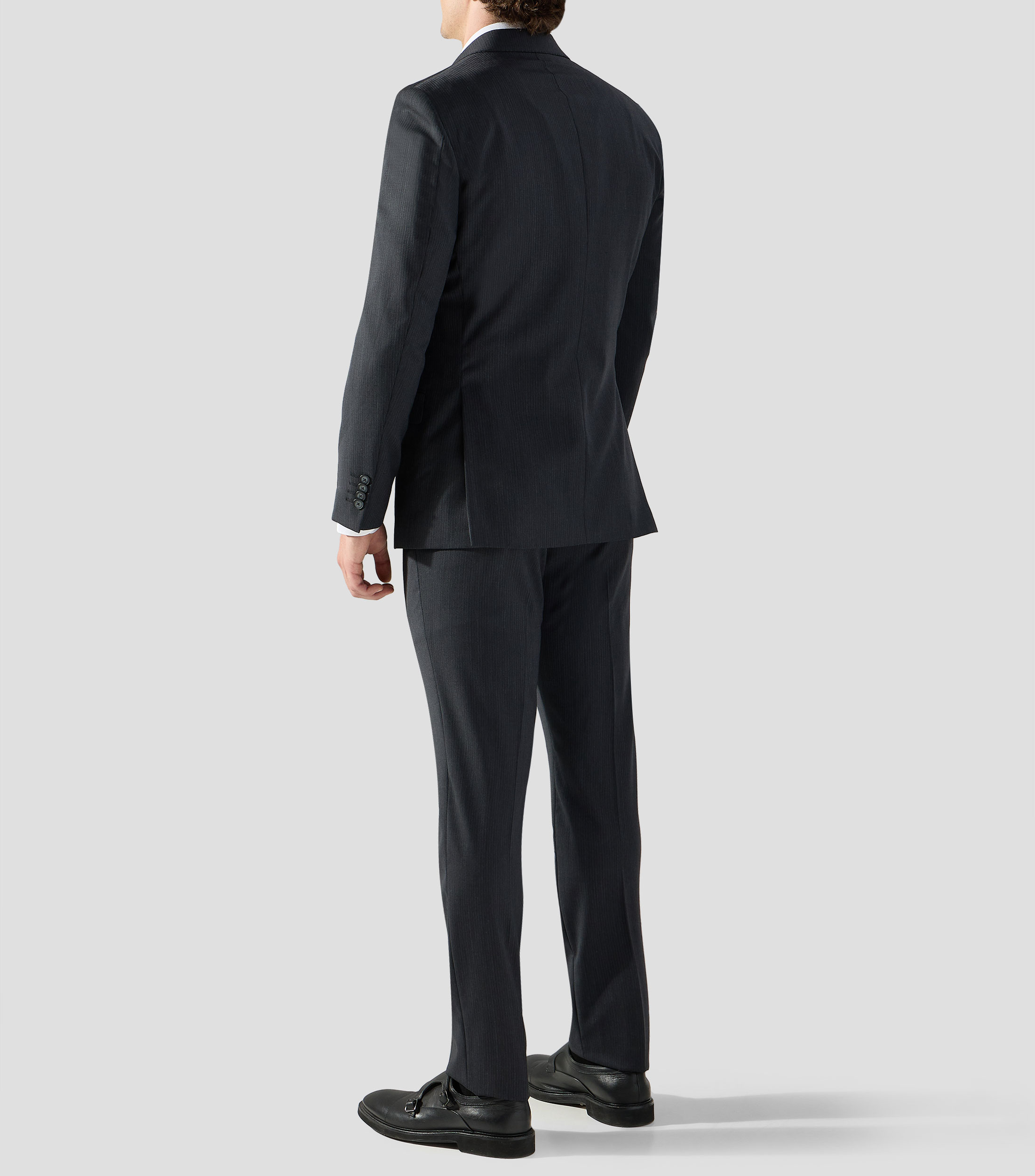 Traje de corte regular a rayas Hombre