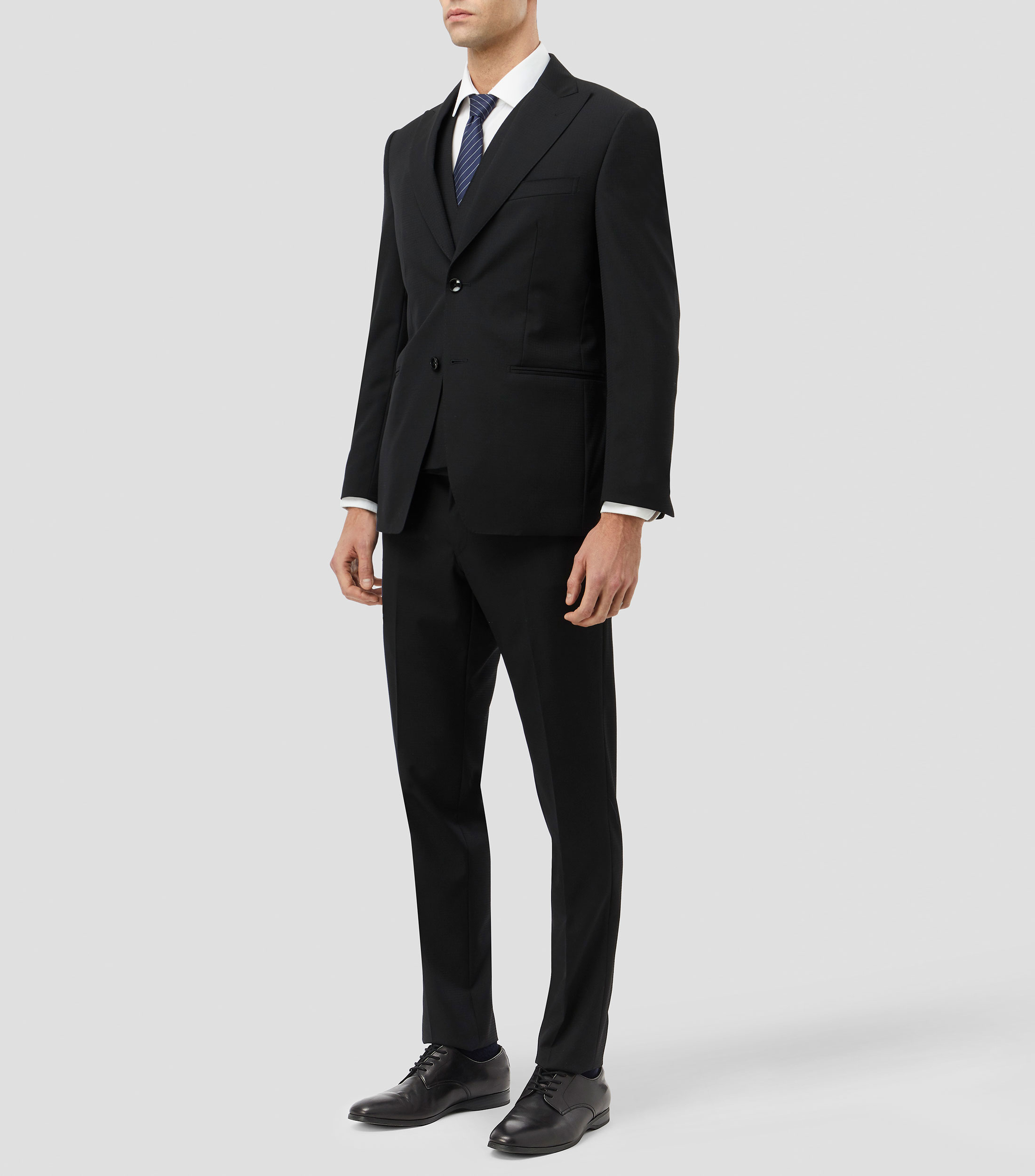 Traje 3 piezas corte regular liso Hombre
