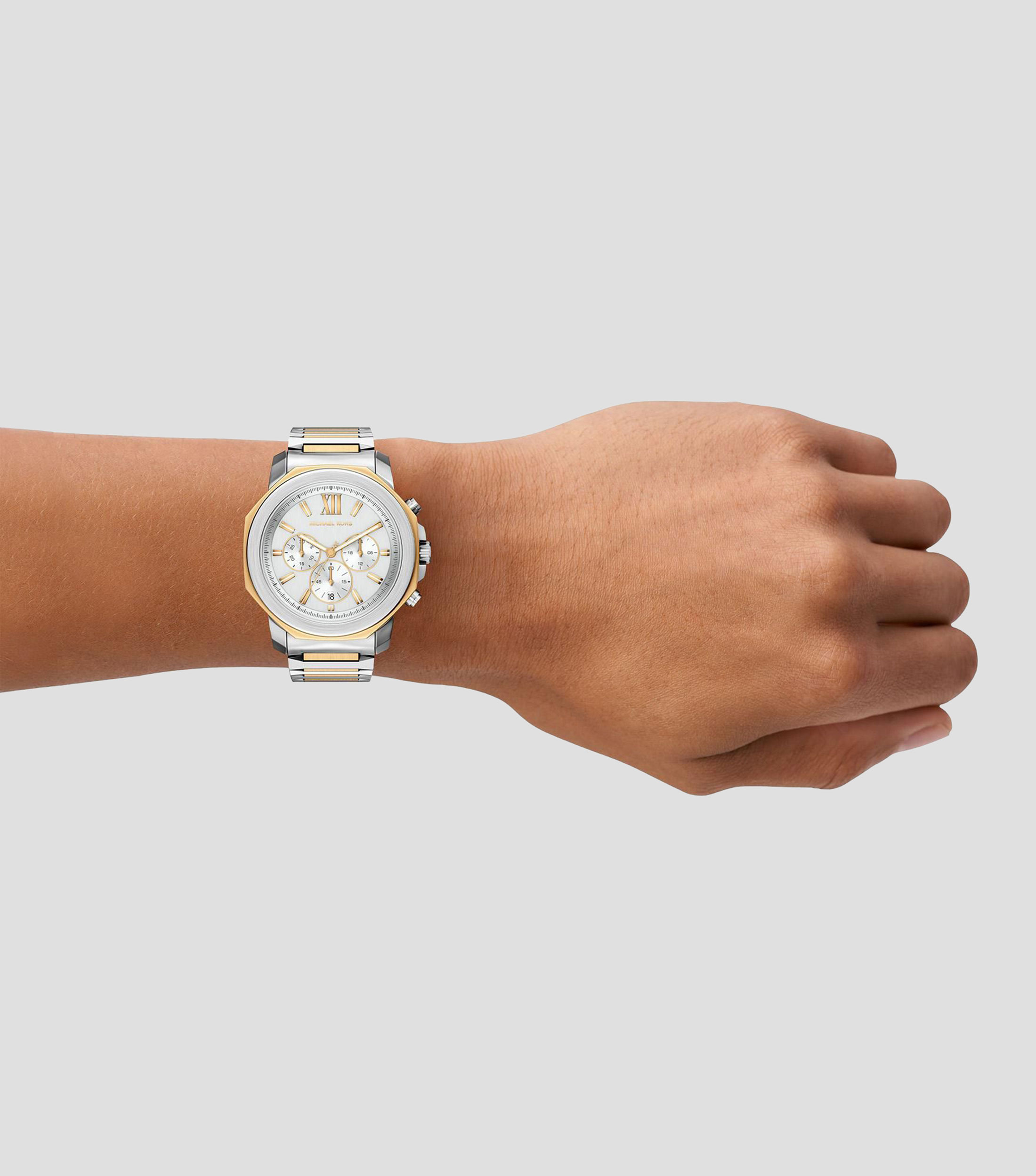 Reloj para Hombre Prescott casual plateado, dorado