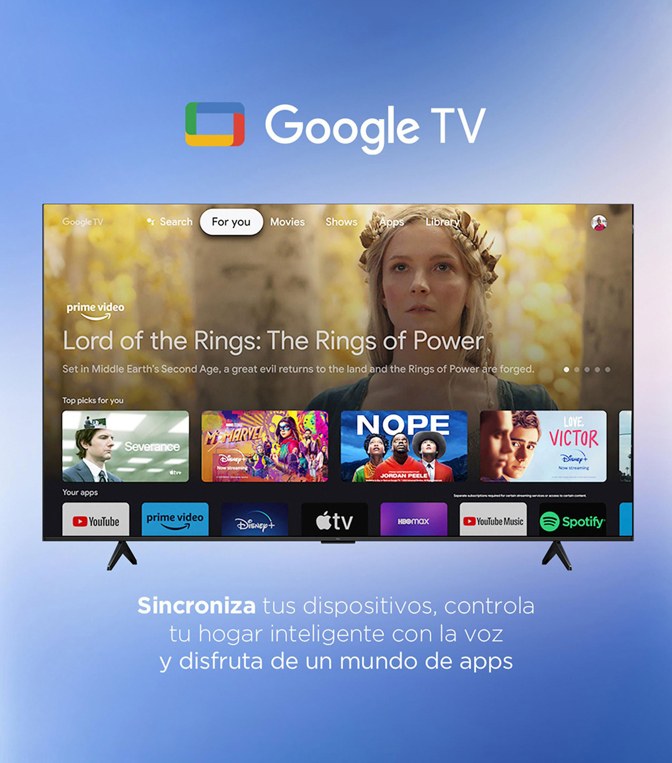 Pantalla 65 Pulgadas Plana QLED 4K Google TV 65Q65L