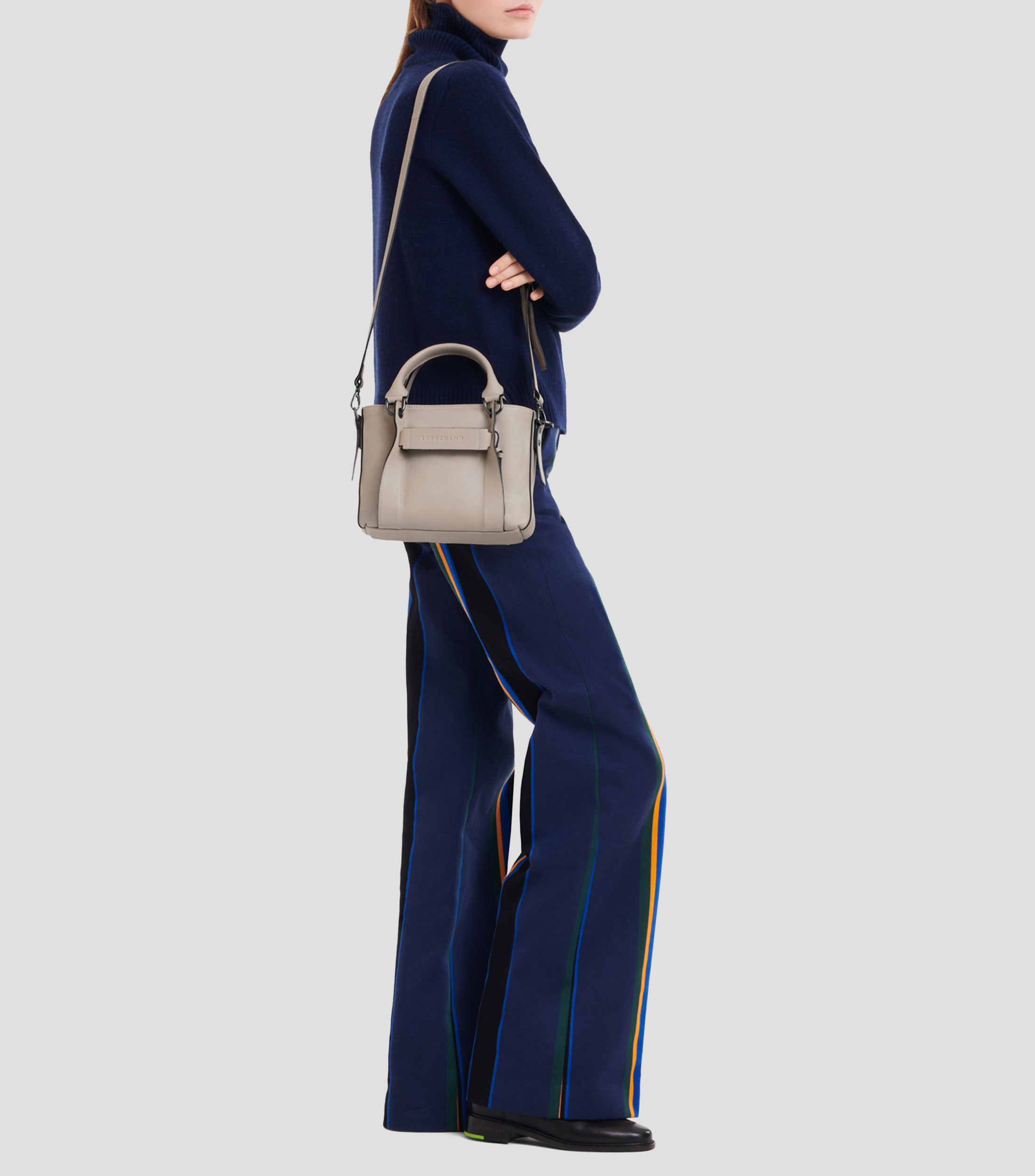Bolso de Mano en Piel Longchamp 3D Mujer