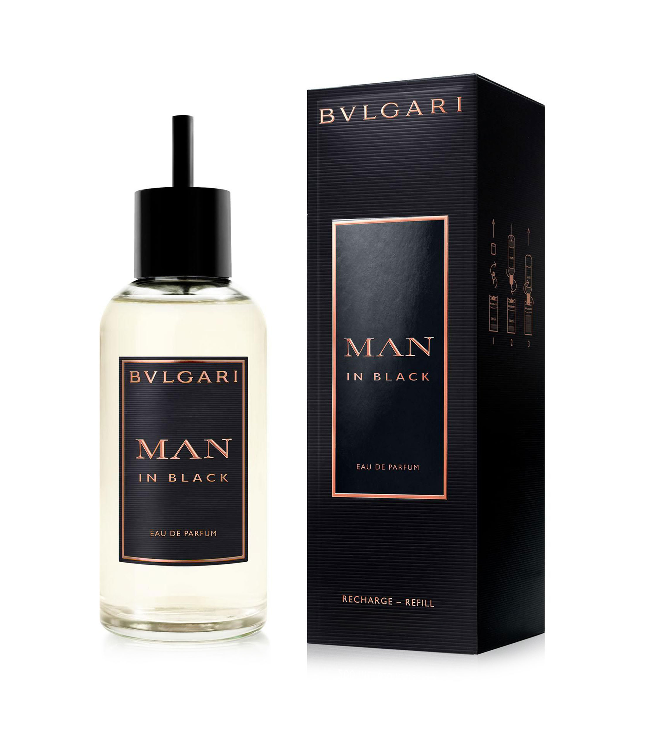 Perfume Man in Black, Eau de Parfum Refill 200 ml para Hombre