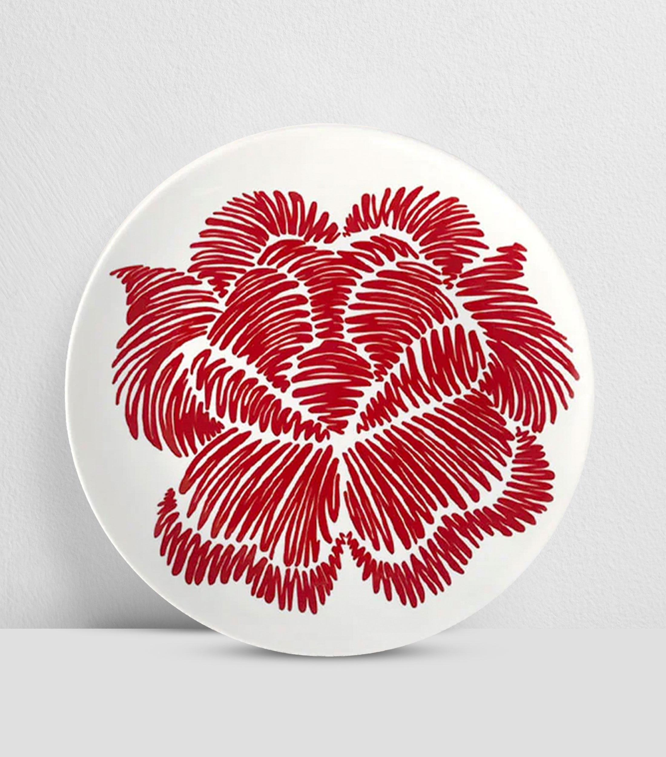 Set 4 Platos para pan Identidad Rojo