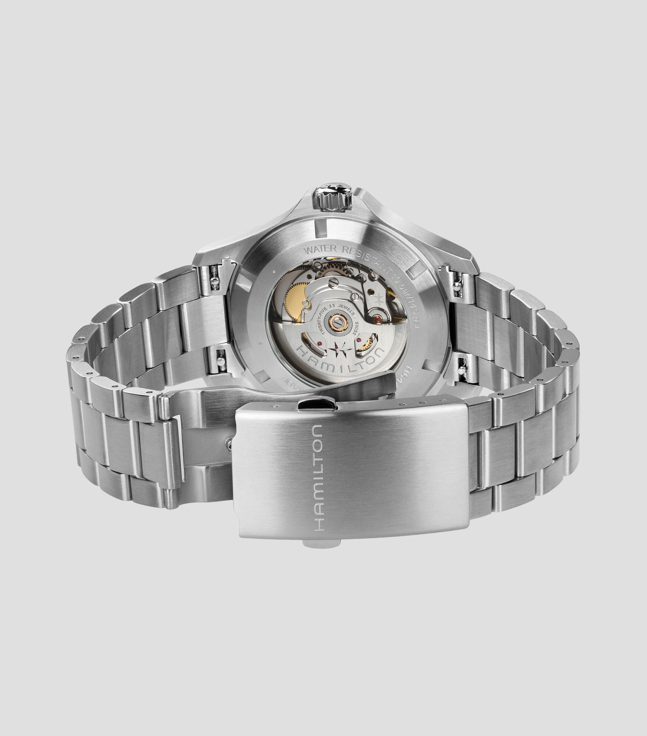 Reloj para Hombre Khaki Field King Day Date Casual Plateado