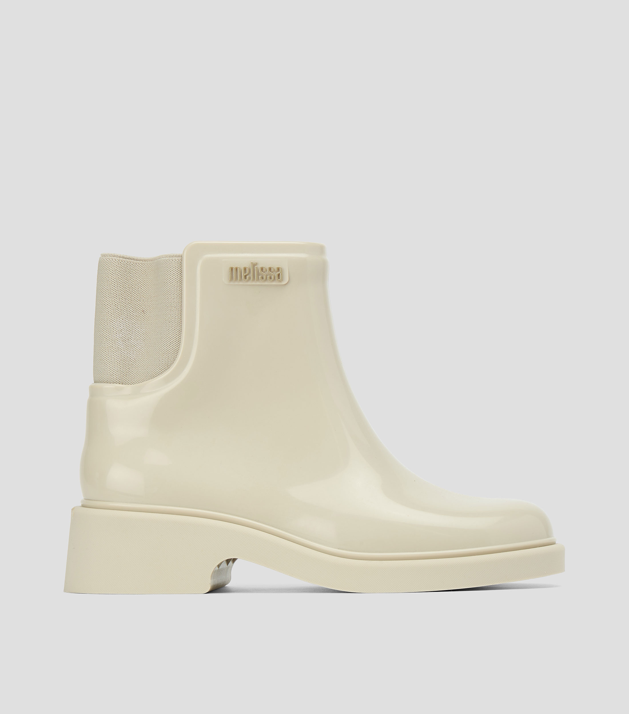 Botas con tacón bajo media luna Mujer