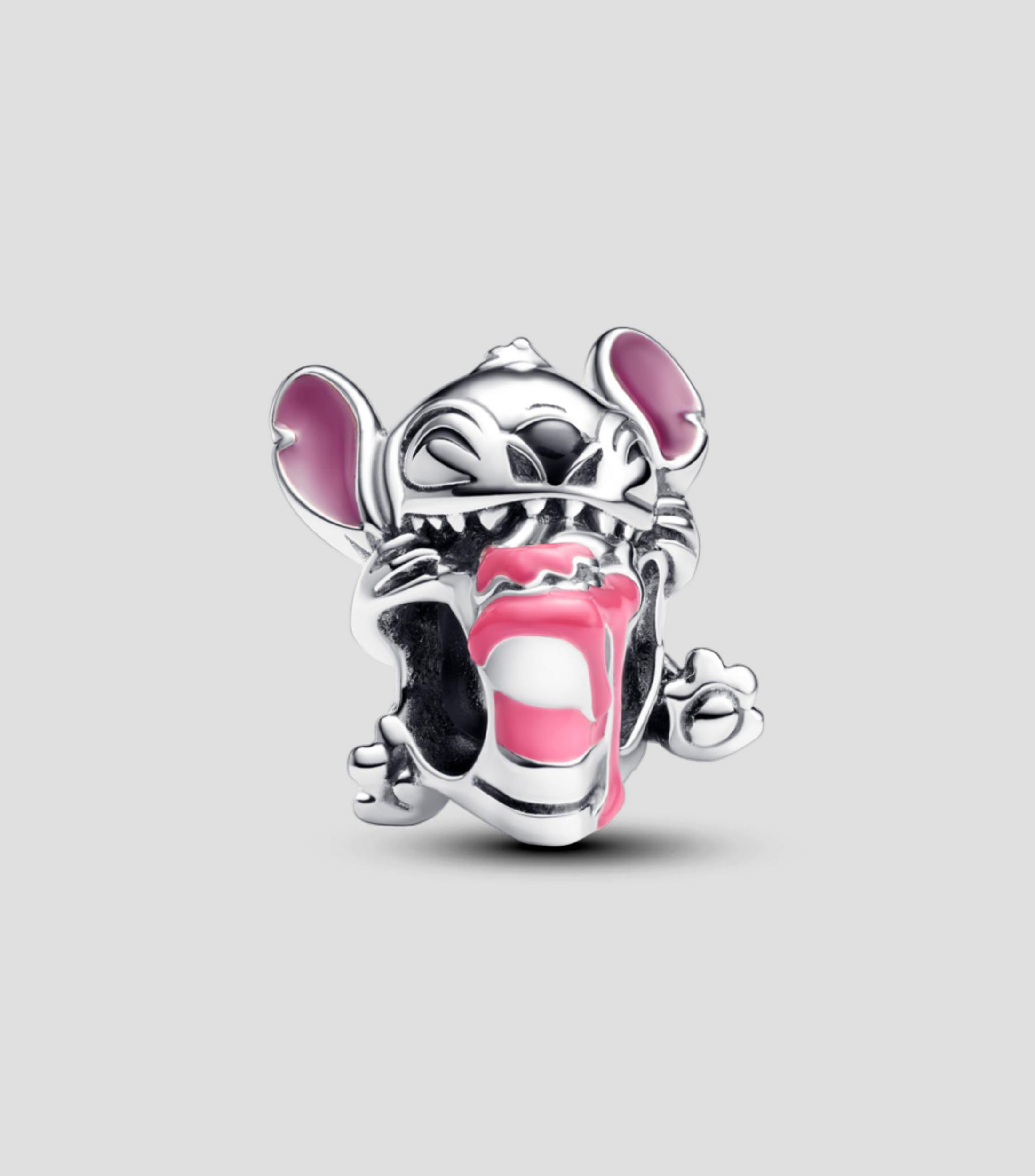 Charm en Plata .925 Stitch Tarta de Cumpleaños Disney Mujer