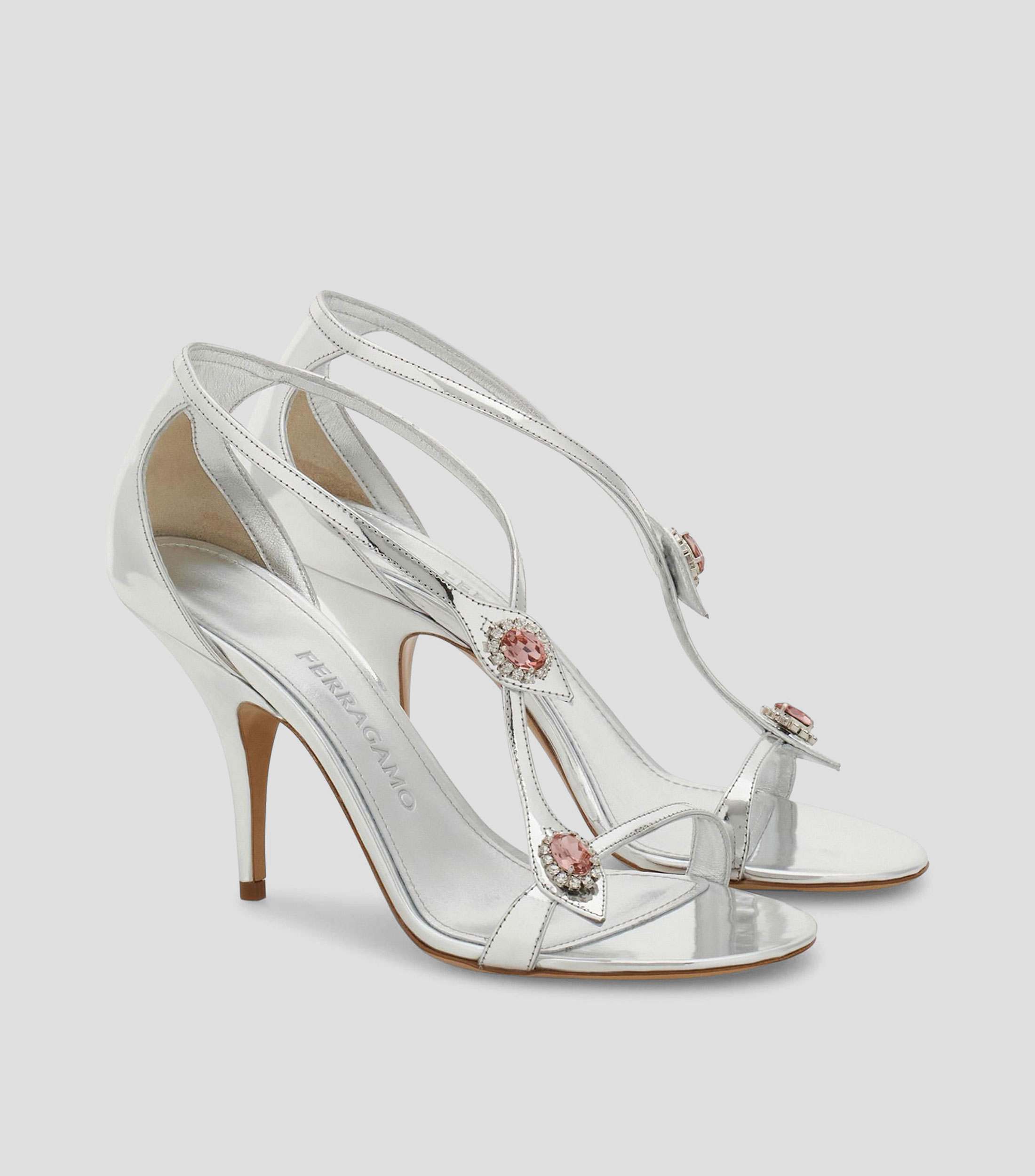 Sandalias con cristales Mujer
