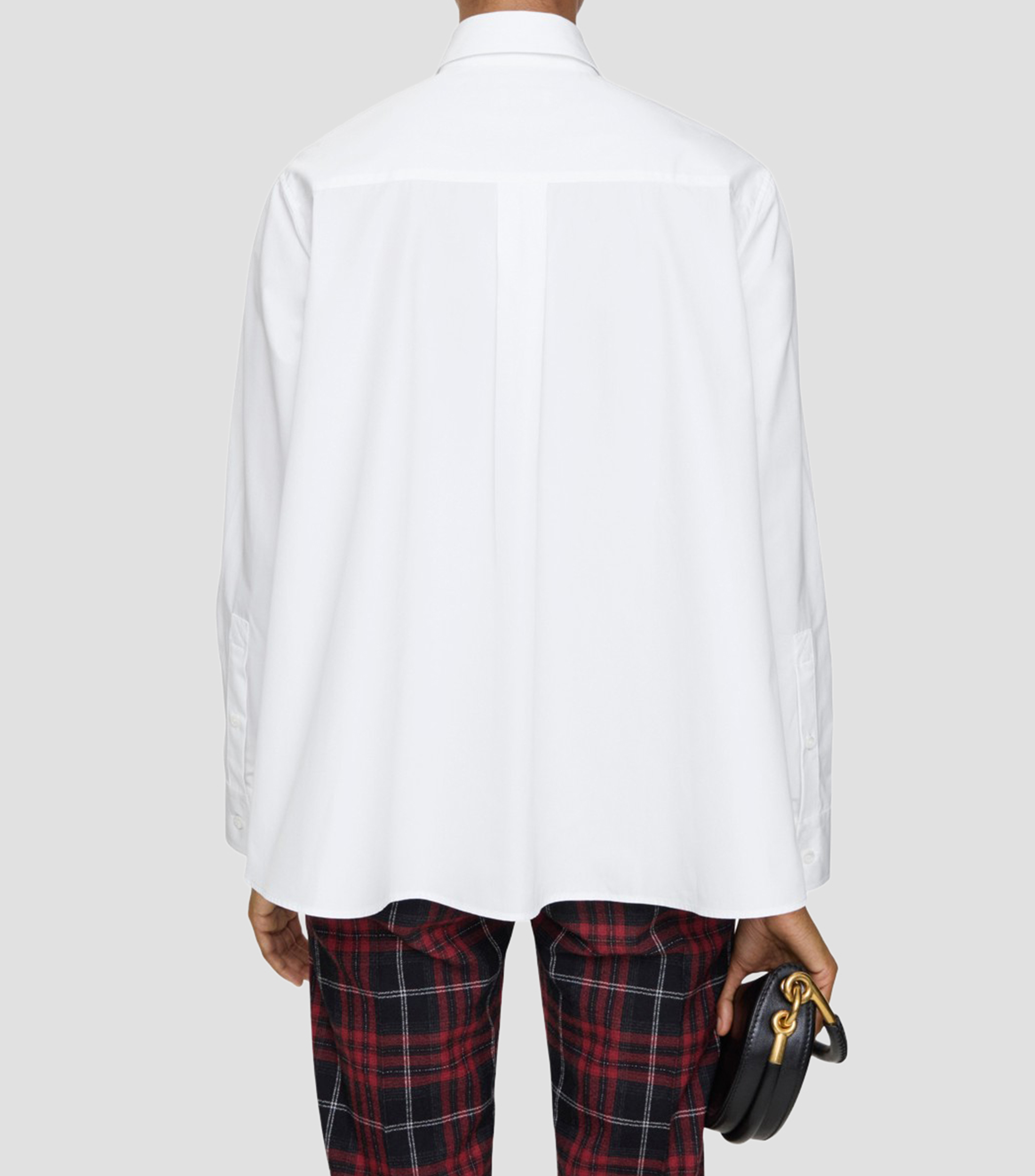 Camisa lisa manga larga Mujer