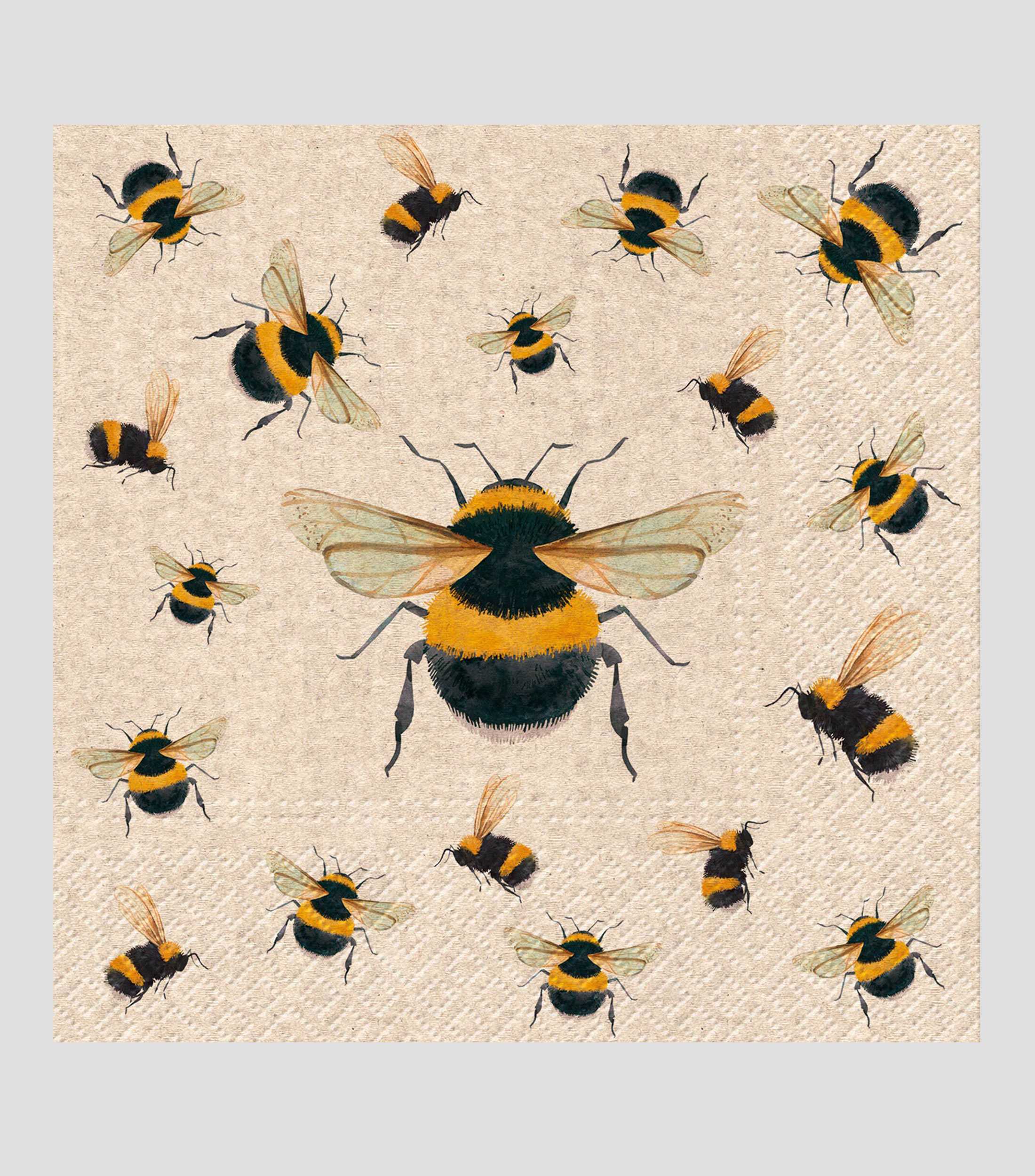 Set 20 Servilletas Abeja de papel