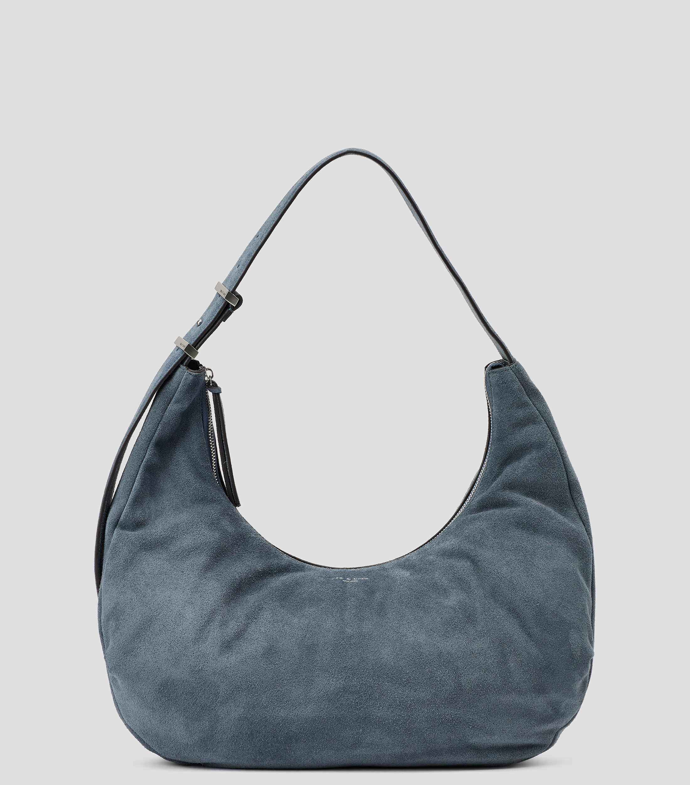 Bolsa Hobo en cuero de vaca sólida Mujer