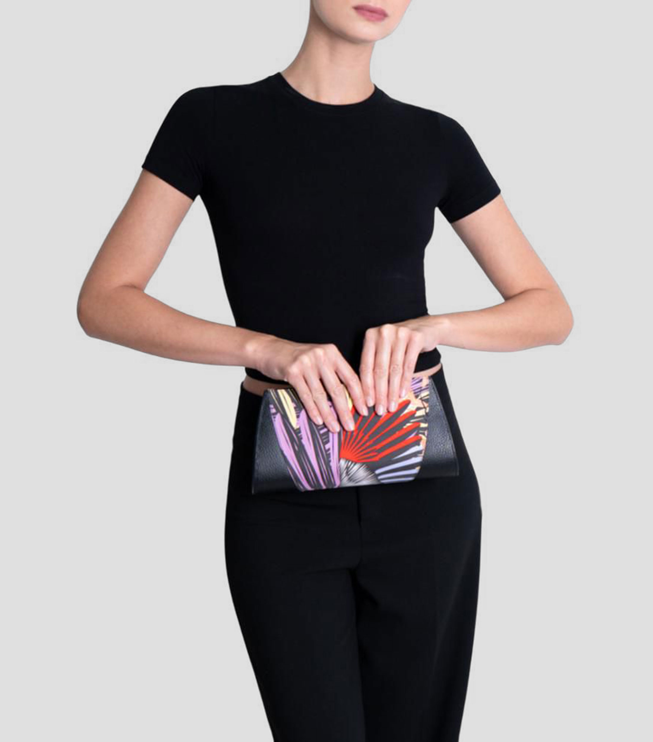Bolsa Clutch Torogoz estampado Mujer