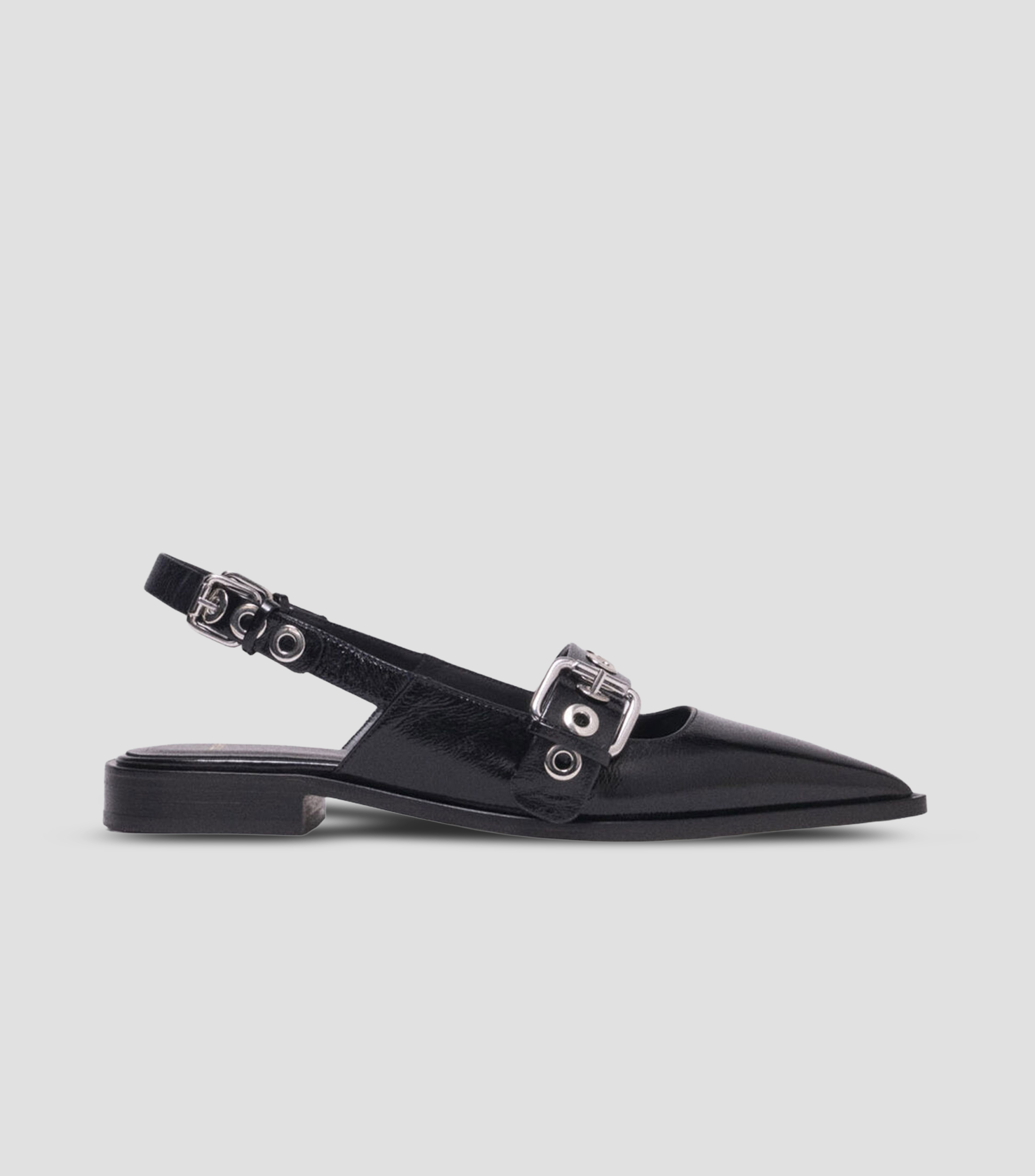 Zapatillas slingback Flavienne con tacón bajo cuadrado Mujer