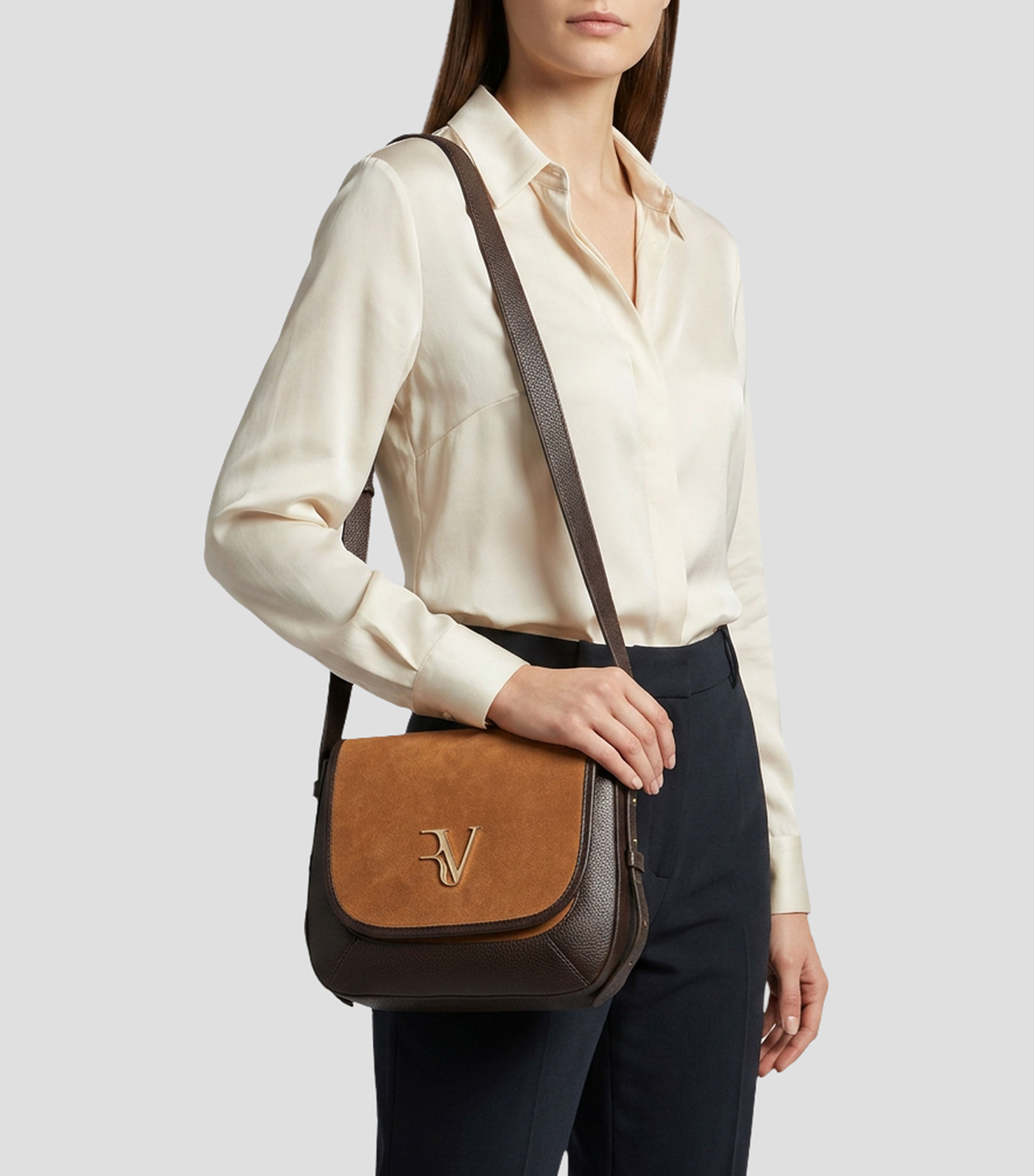 Bolsa Crossbody en piel vacuna Lera fantasía Mujer