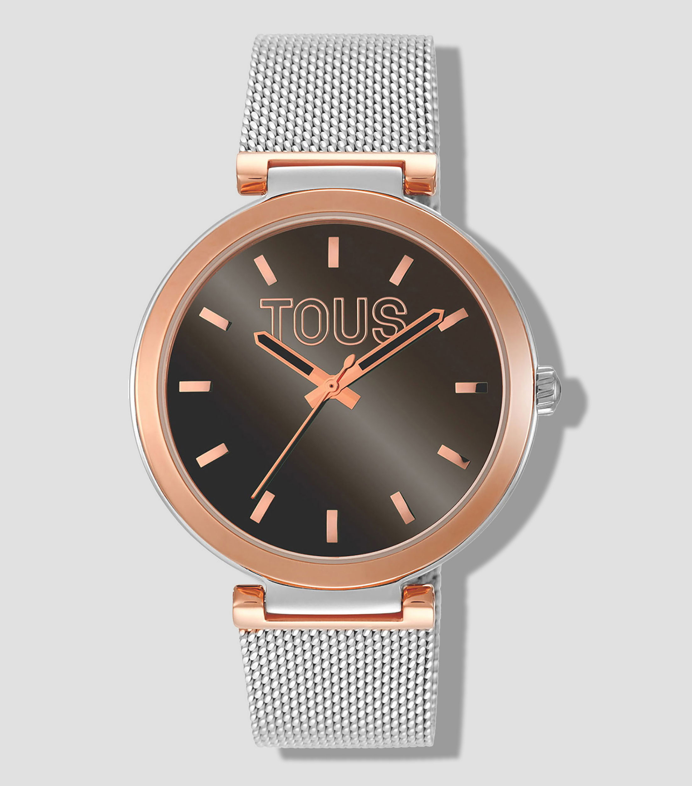 Reloj para Mujer S-Mesh Mirror casual rosa, plateado