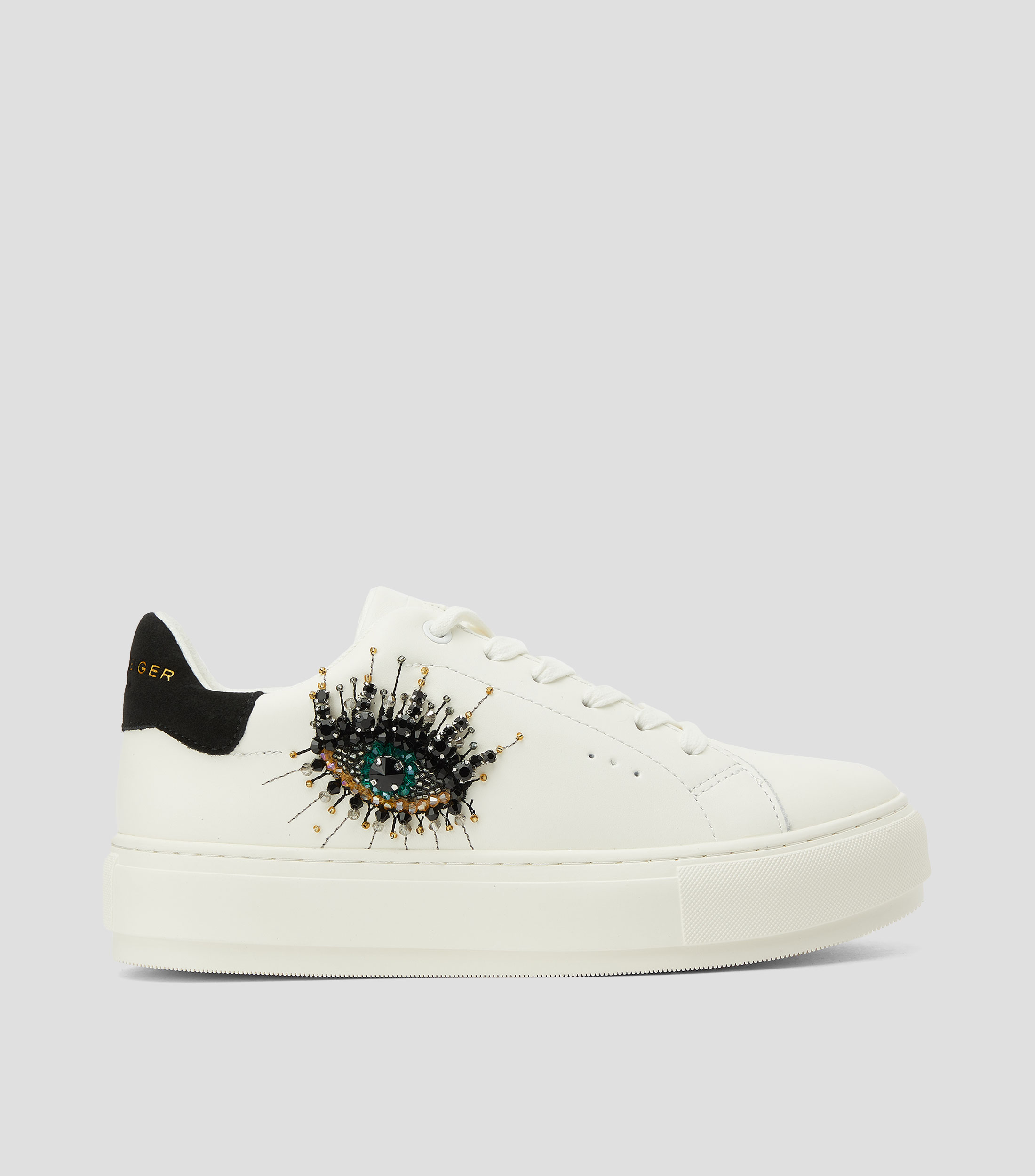 Tenis casuales con plataforma Laney Eye blanco Mujer
