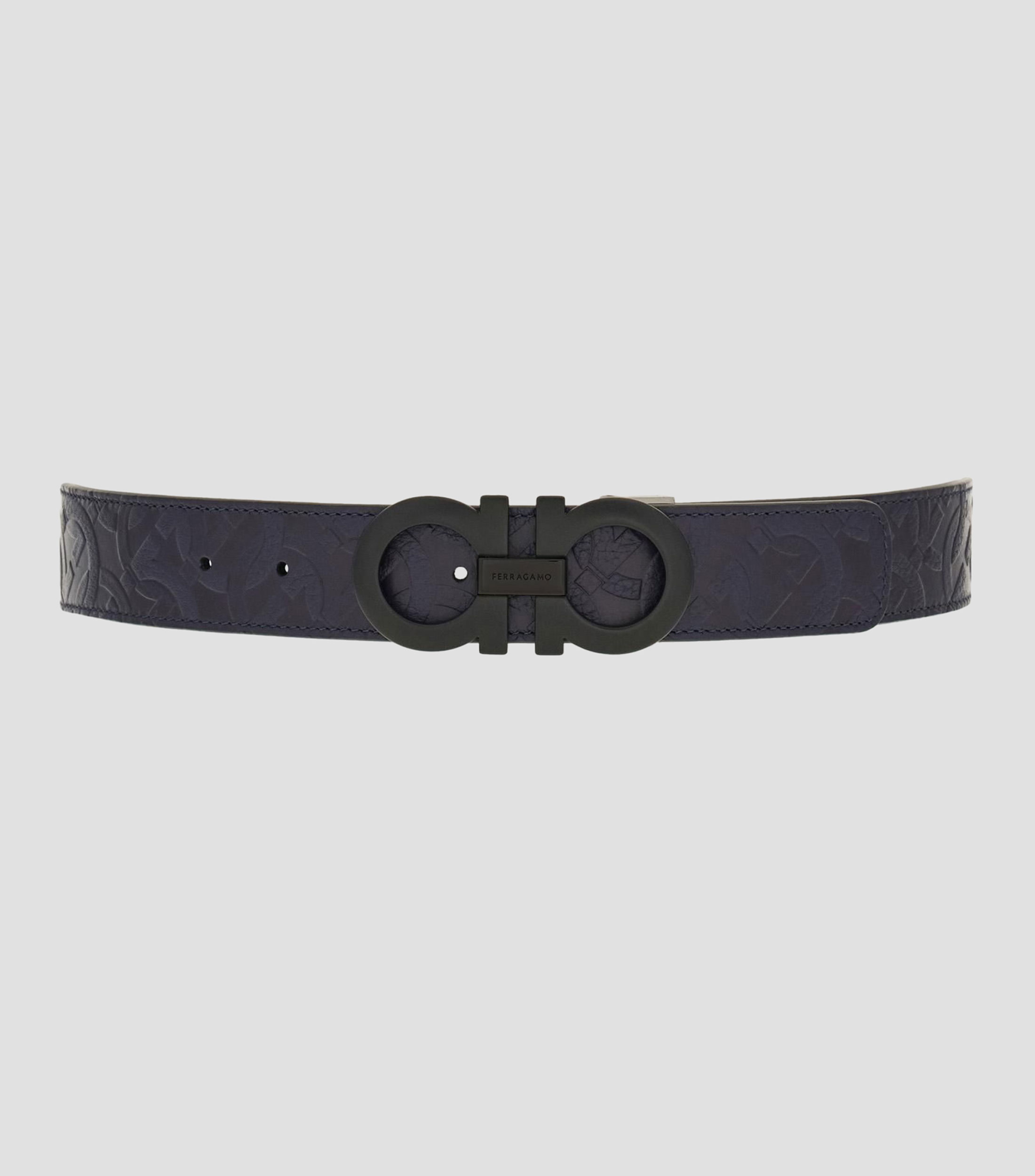 Cinturon reversible en piel Hombre