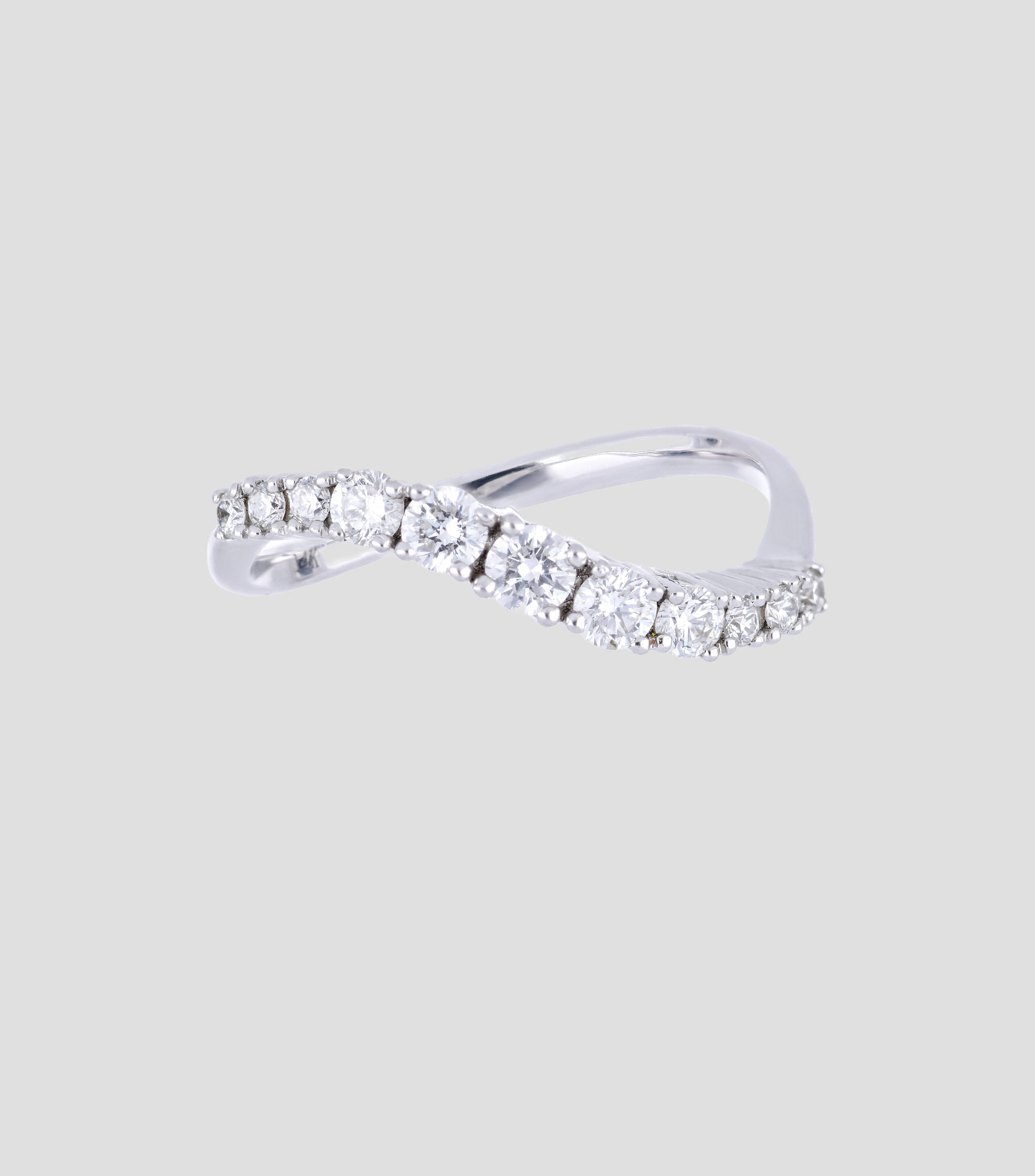 Anillo en Oro blanco 14 Kts Mujer