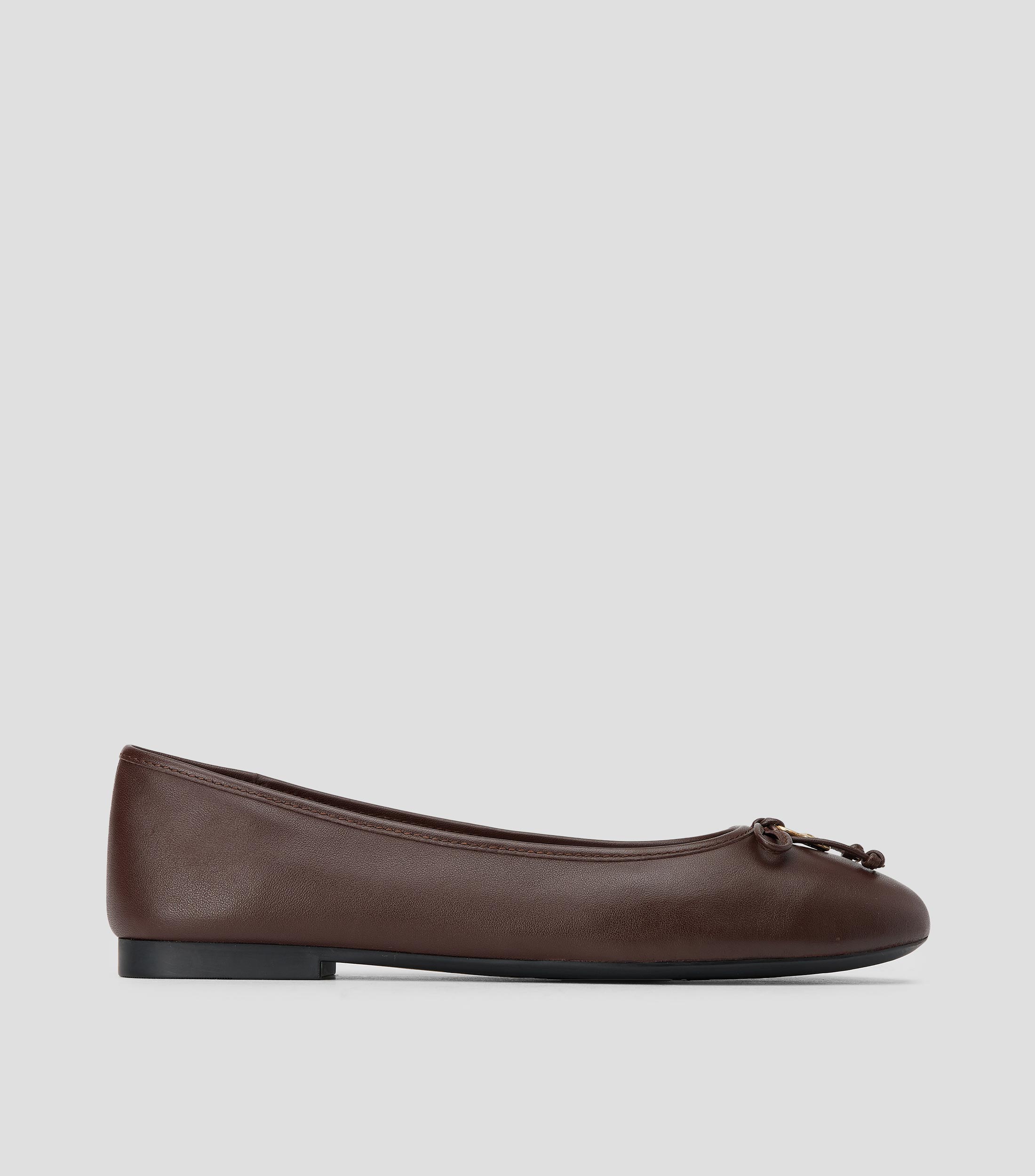 Flats Hilfiger Smooth en piel con moños Mujer