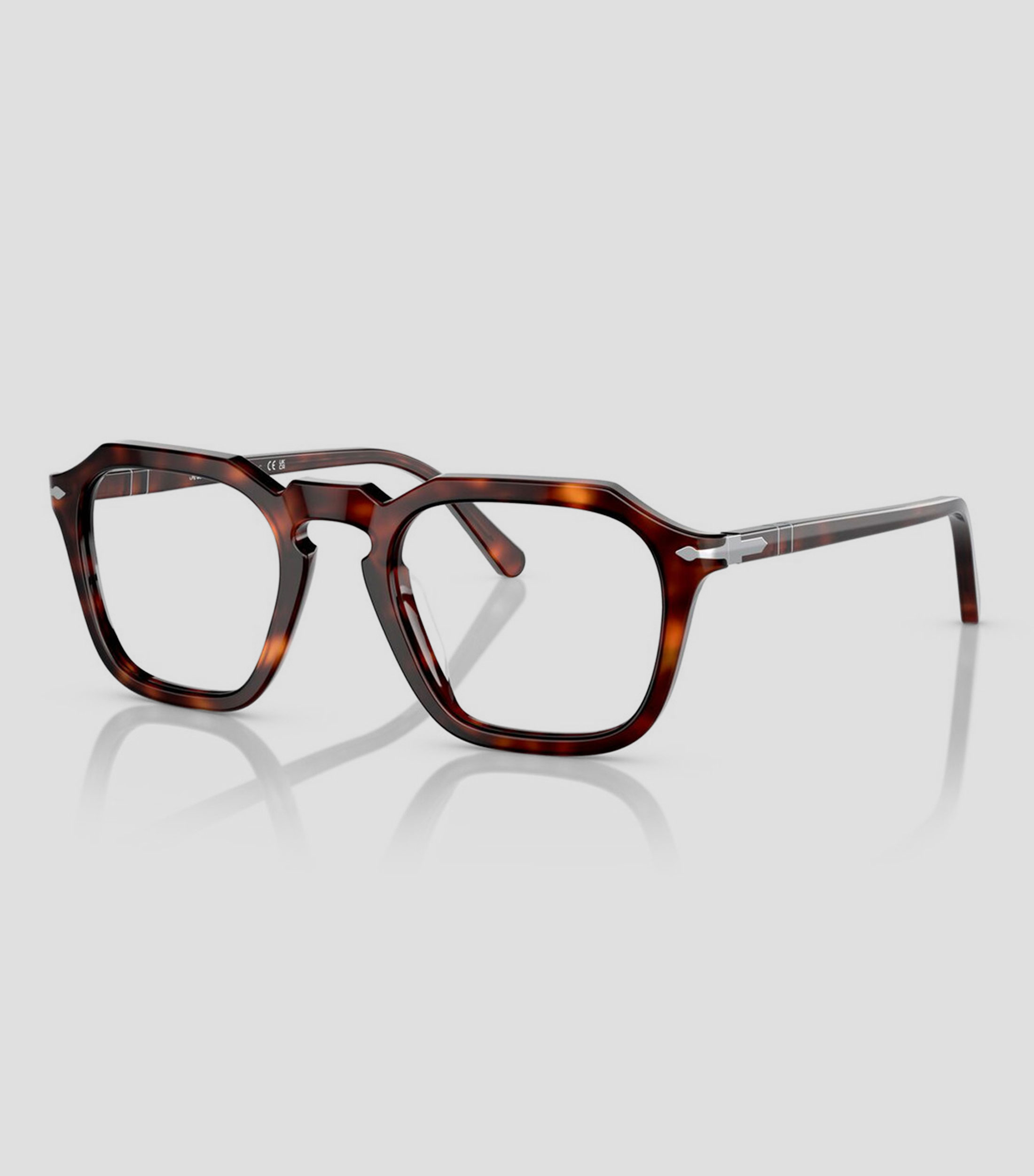 Lentes oftálmicos hexagonales café carey Unisex
