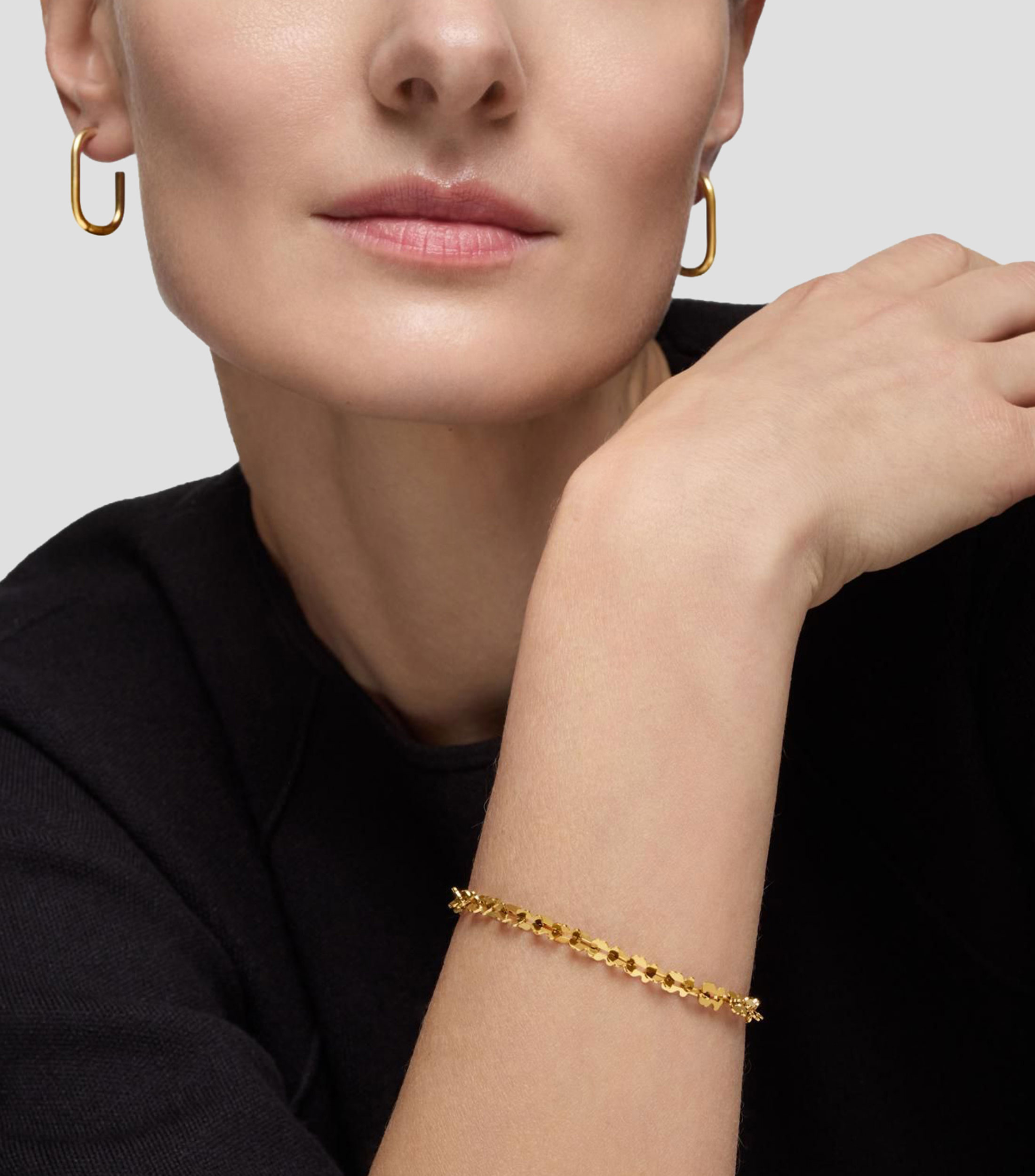 Pulsera dorada Carrusel Mujer