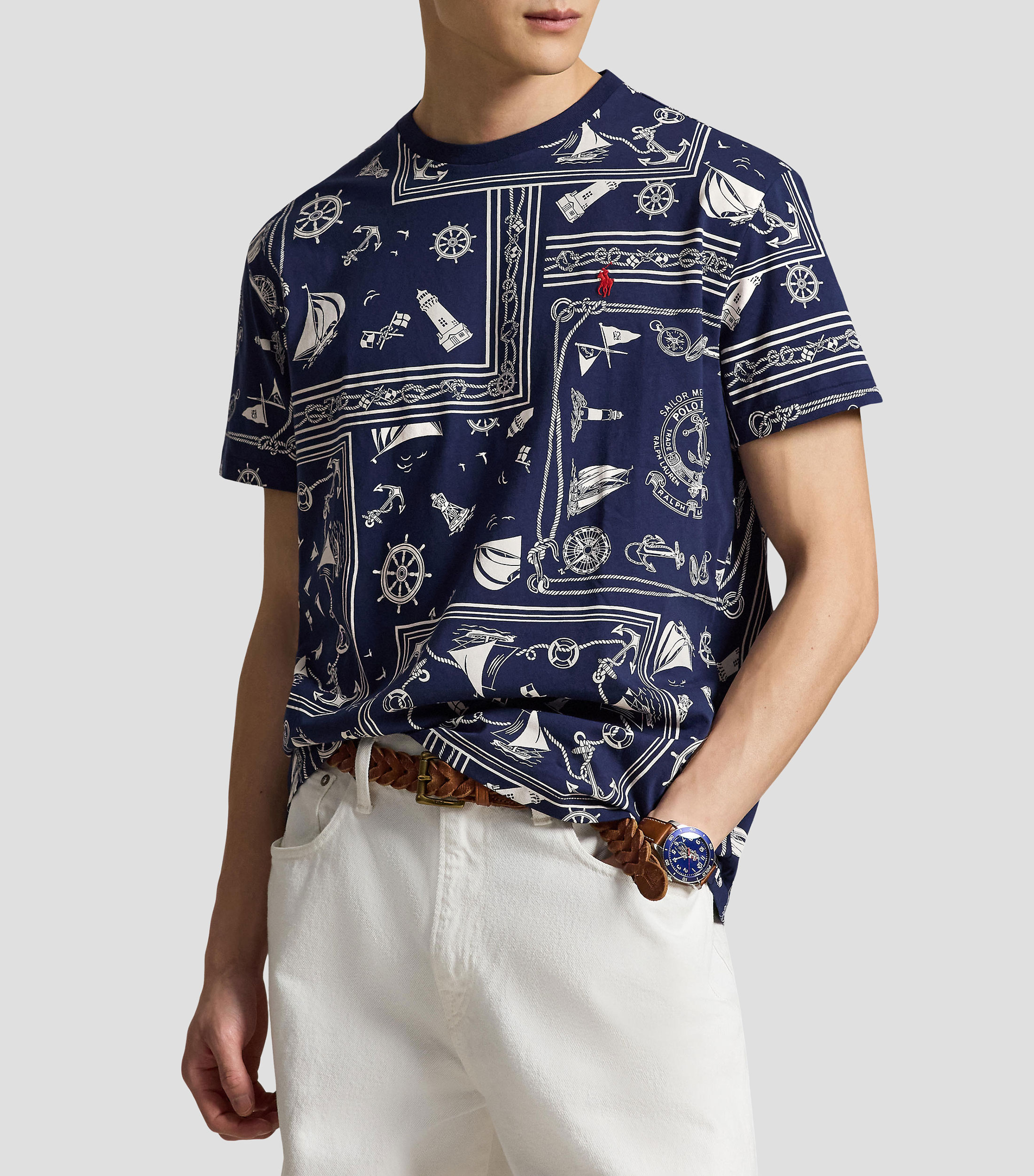 Playera cuello redondo manga corta fantasía Hombre