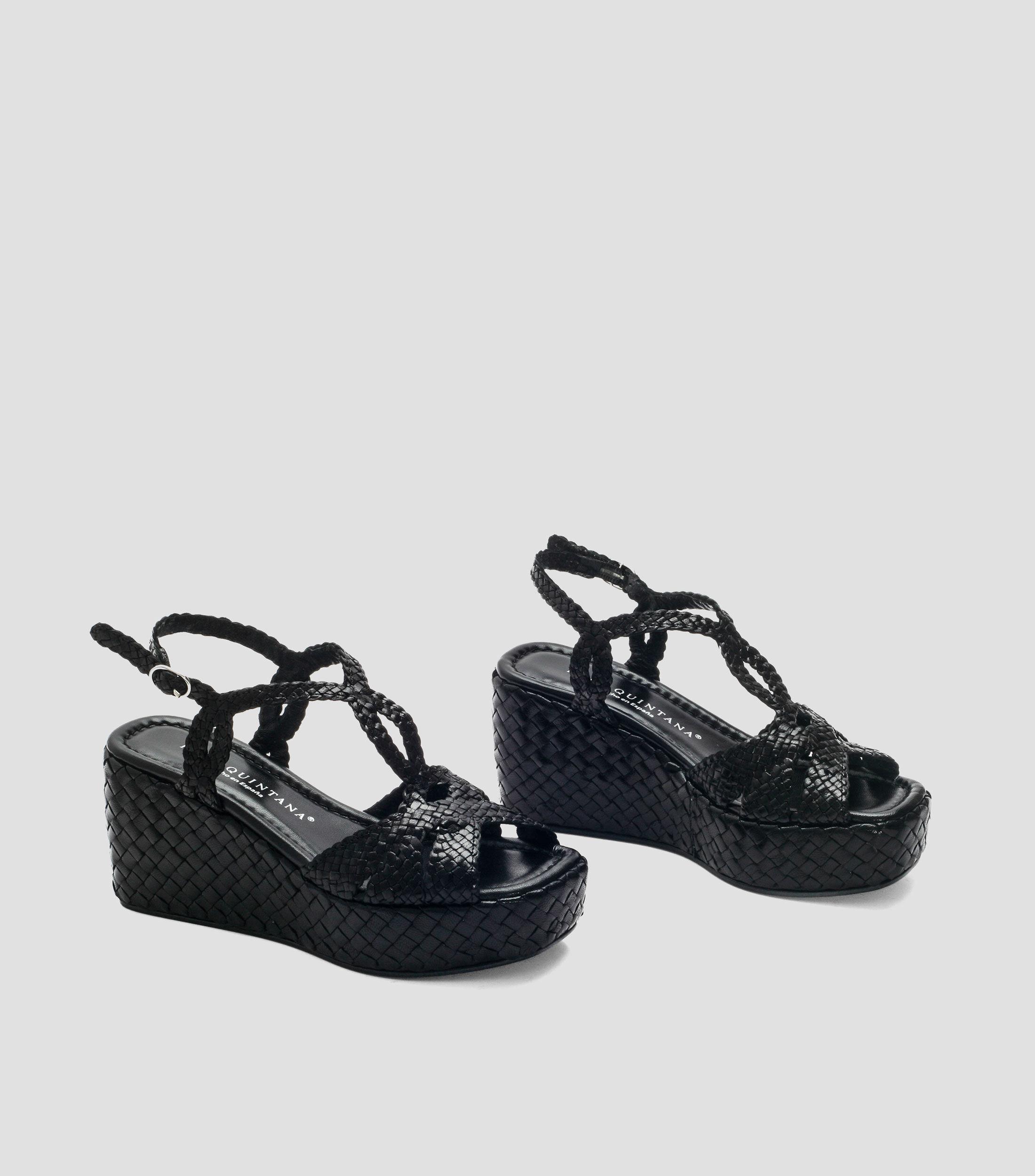 Sandalias con plataforma de cuña Mujer
