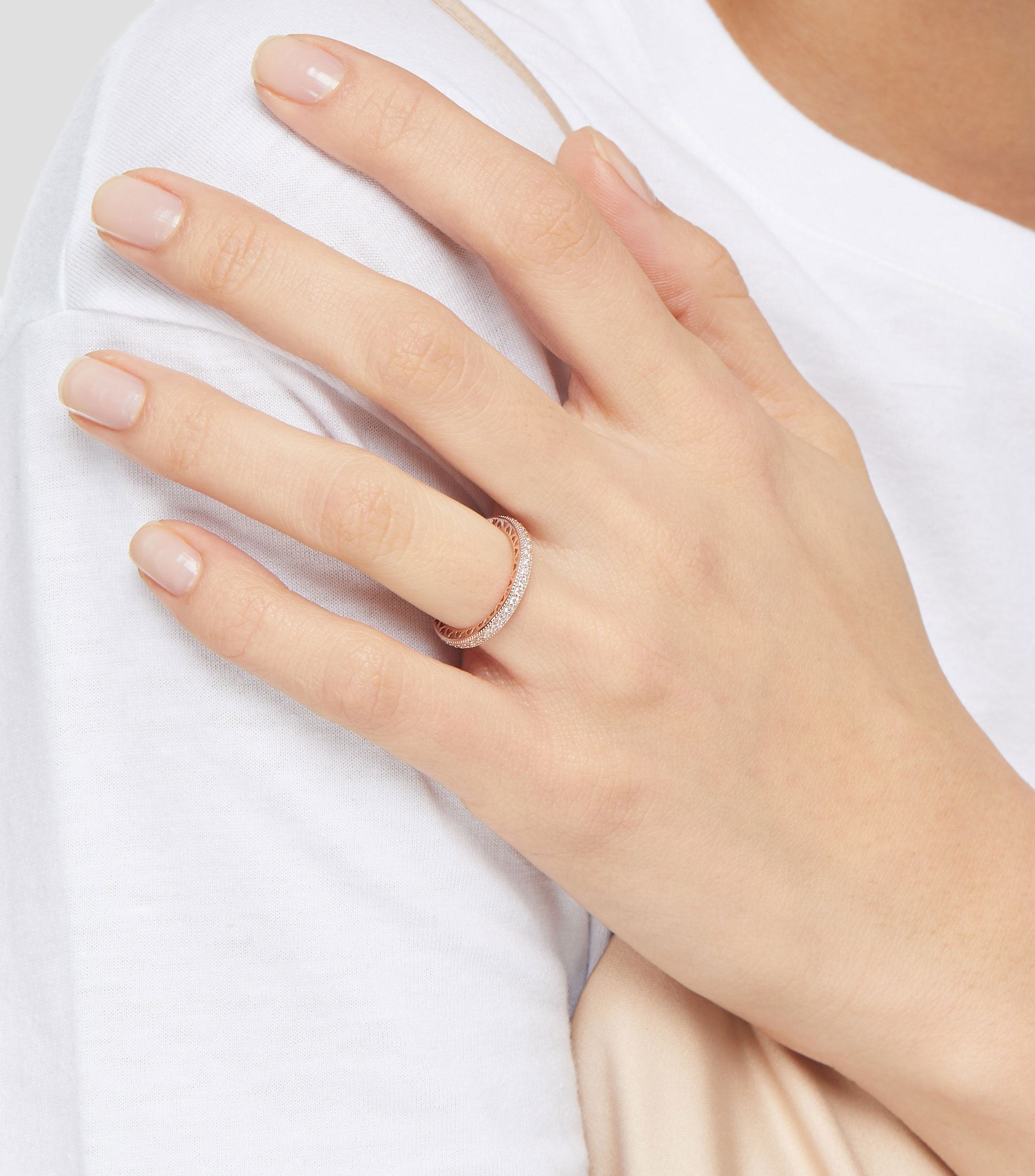 Anillo Pandora Rose con circonitas Mujer