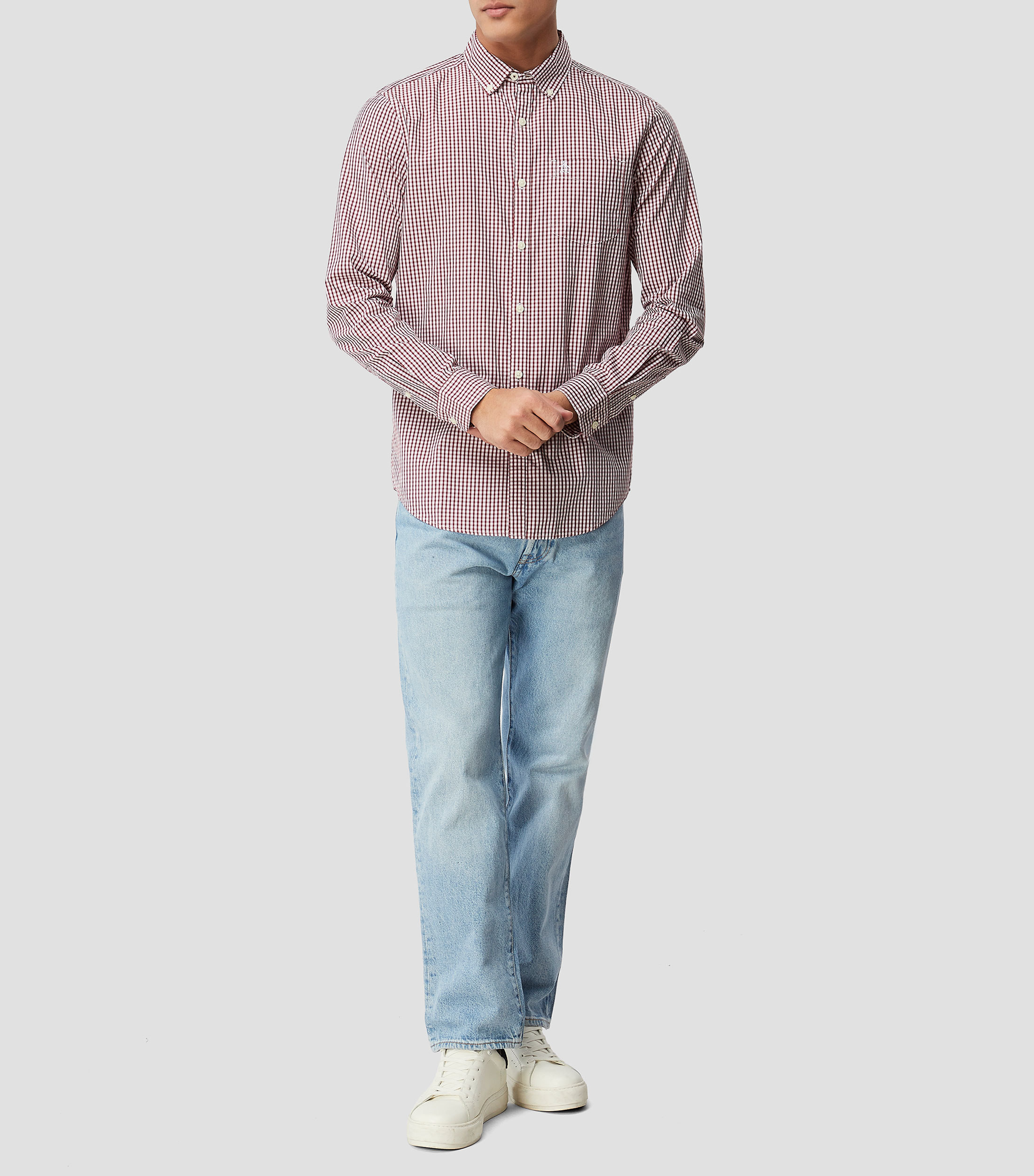 Camisa Cuadros manga larga Hombre