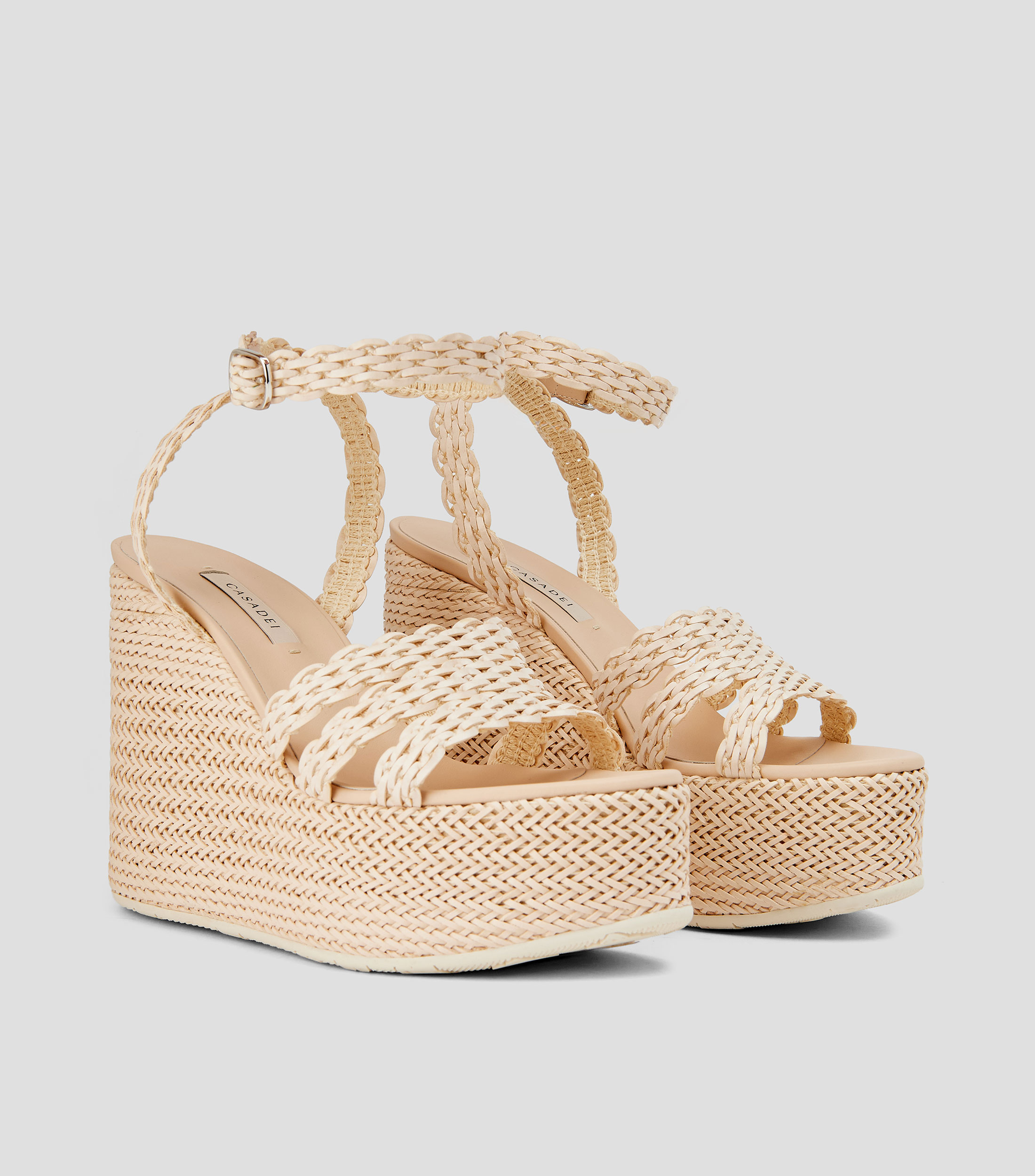 Sandalias con plataforma de cuña Mujer