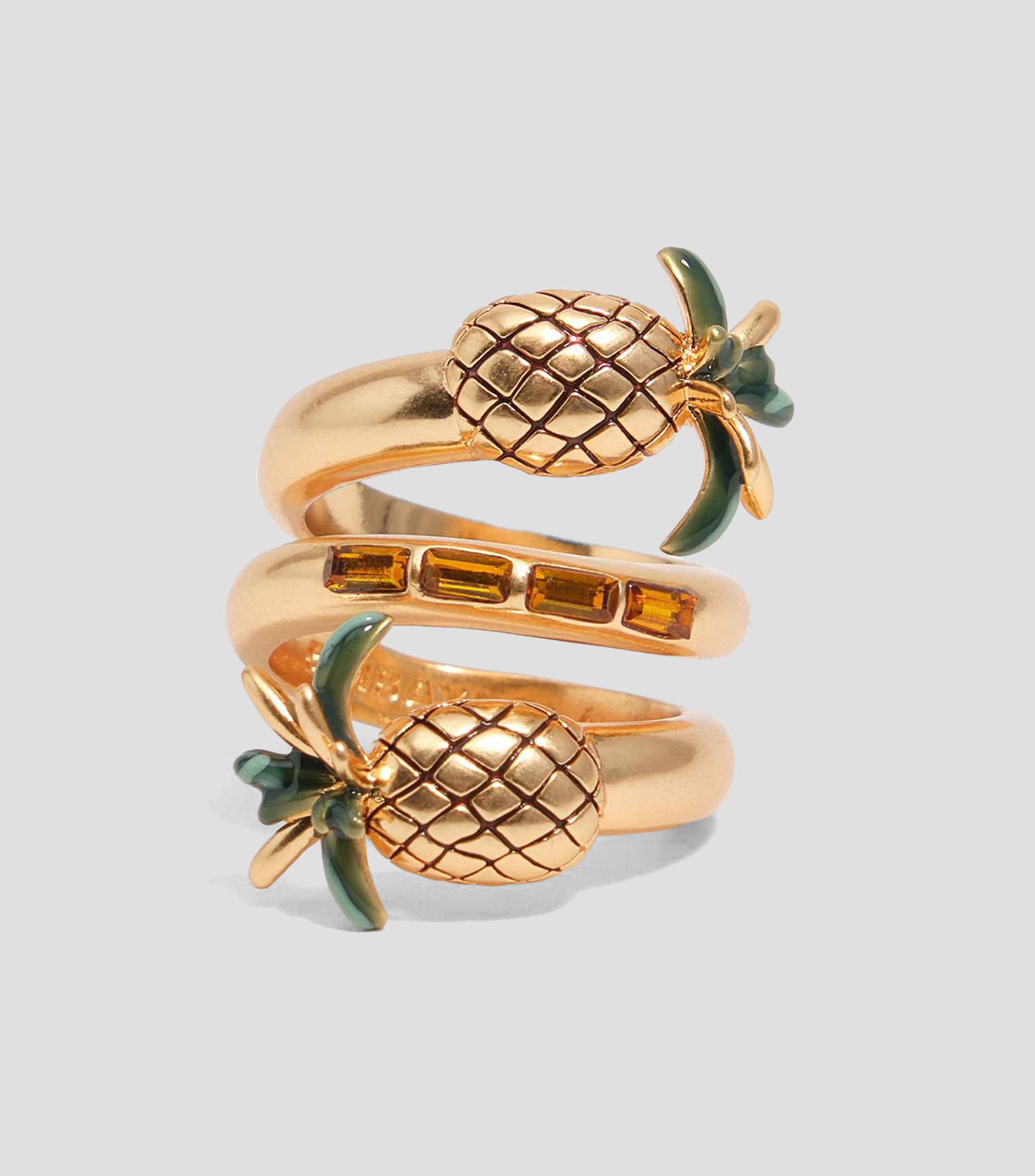 Anillo espiral piñas Mujer