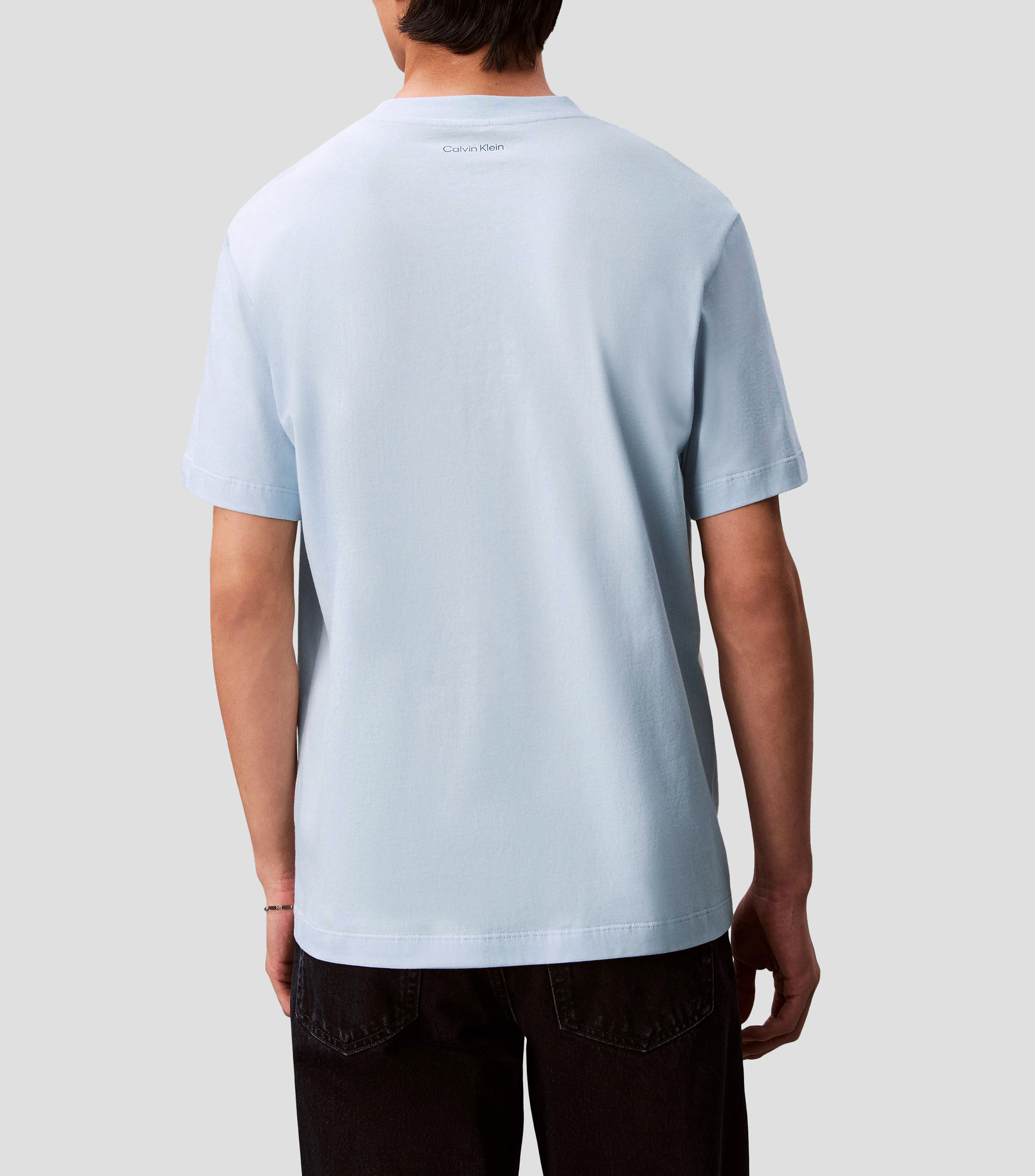Playera cuello redondo manga corta lisa Hombre