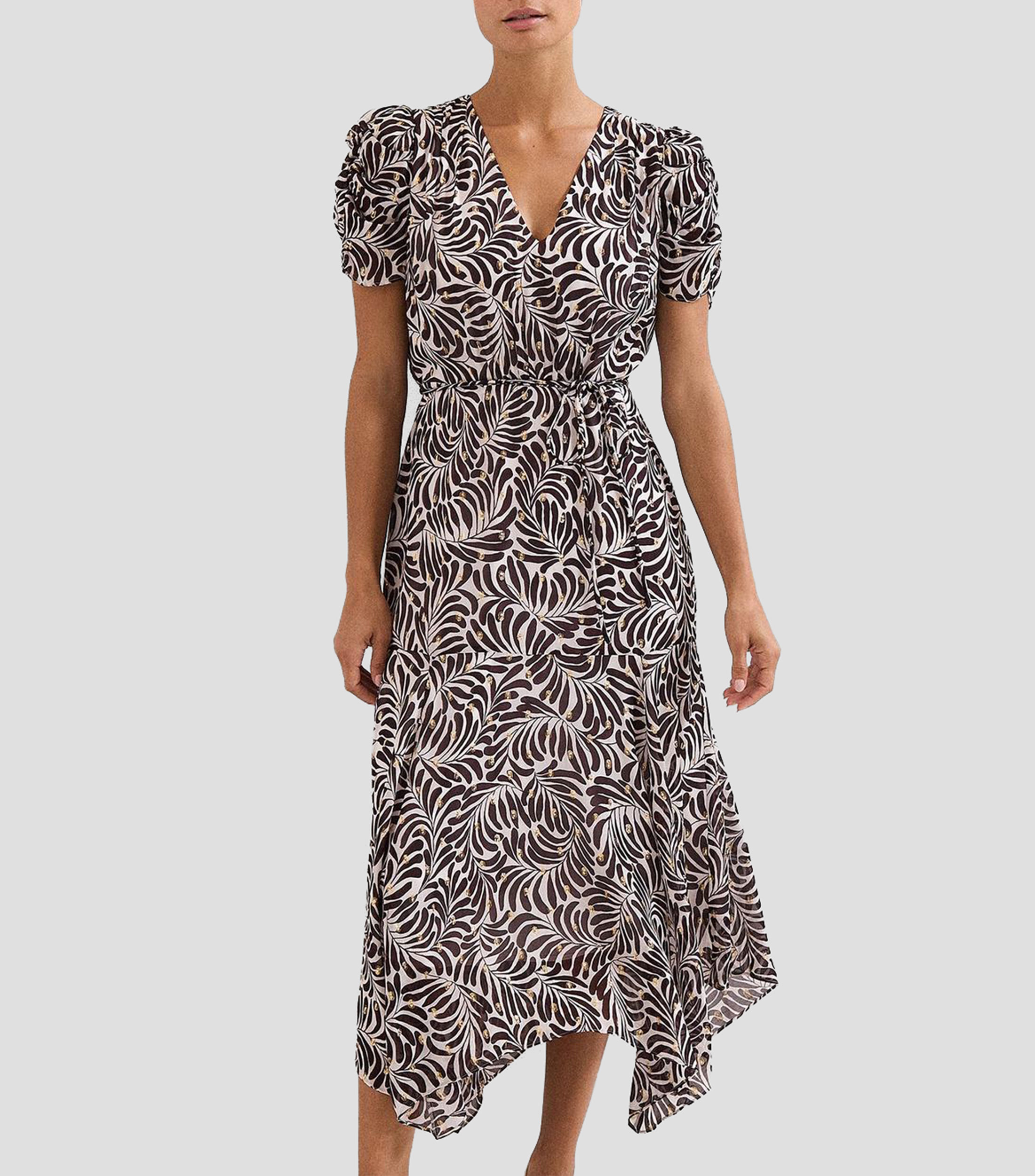 Vestido midi estampado Verity Mujer