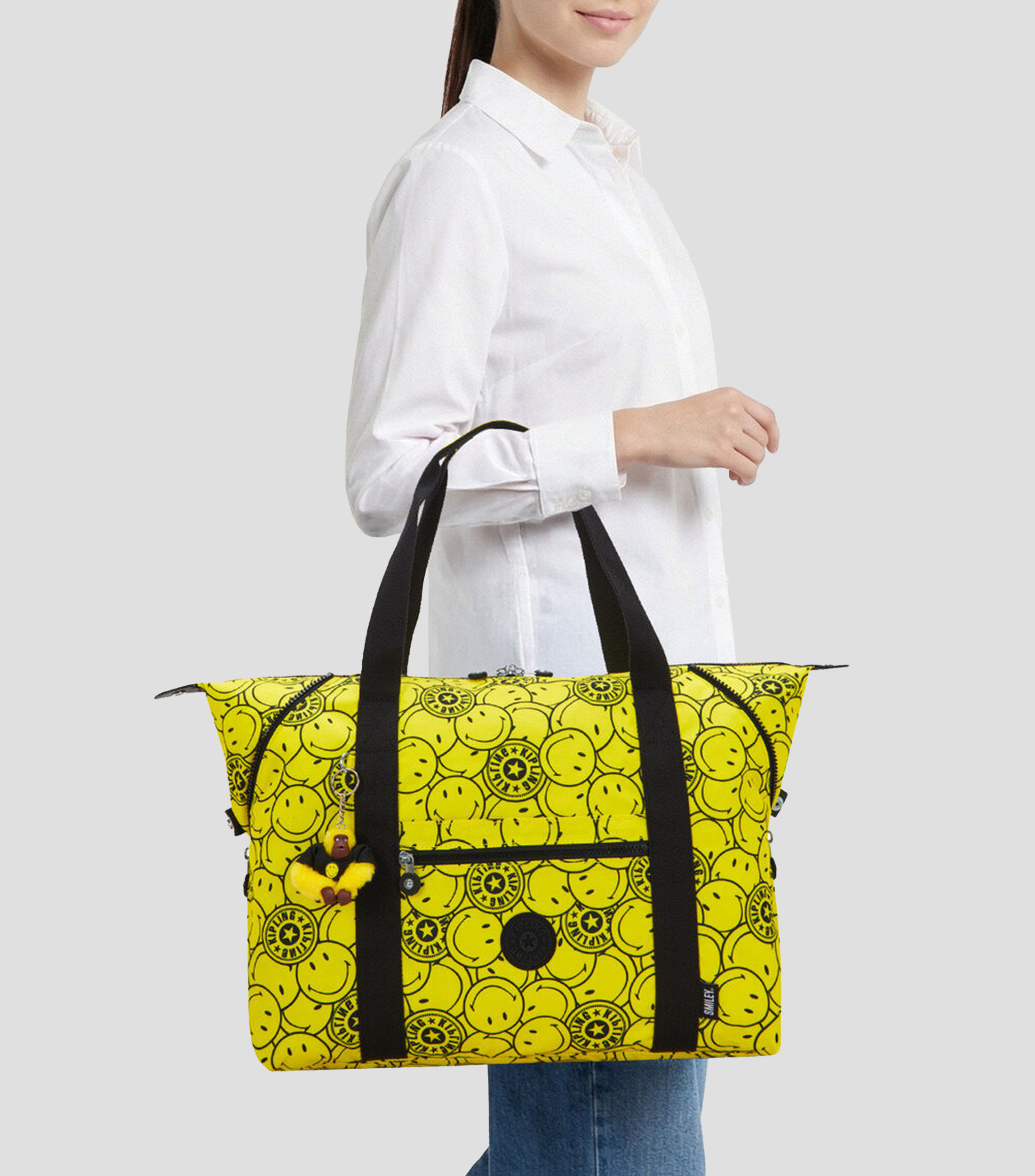 Bolso tote amarilla Fun Ball estampada Unisex